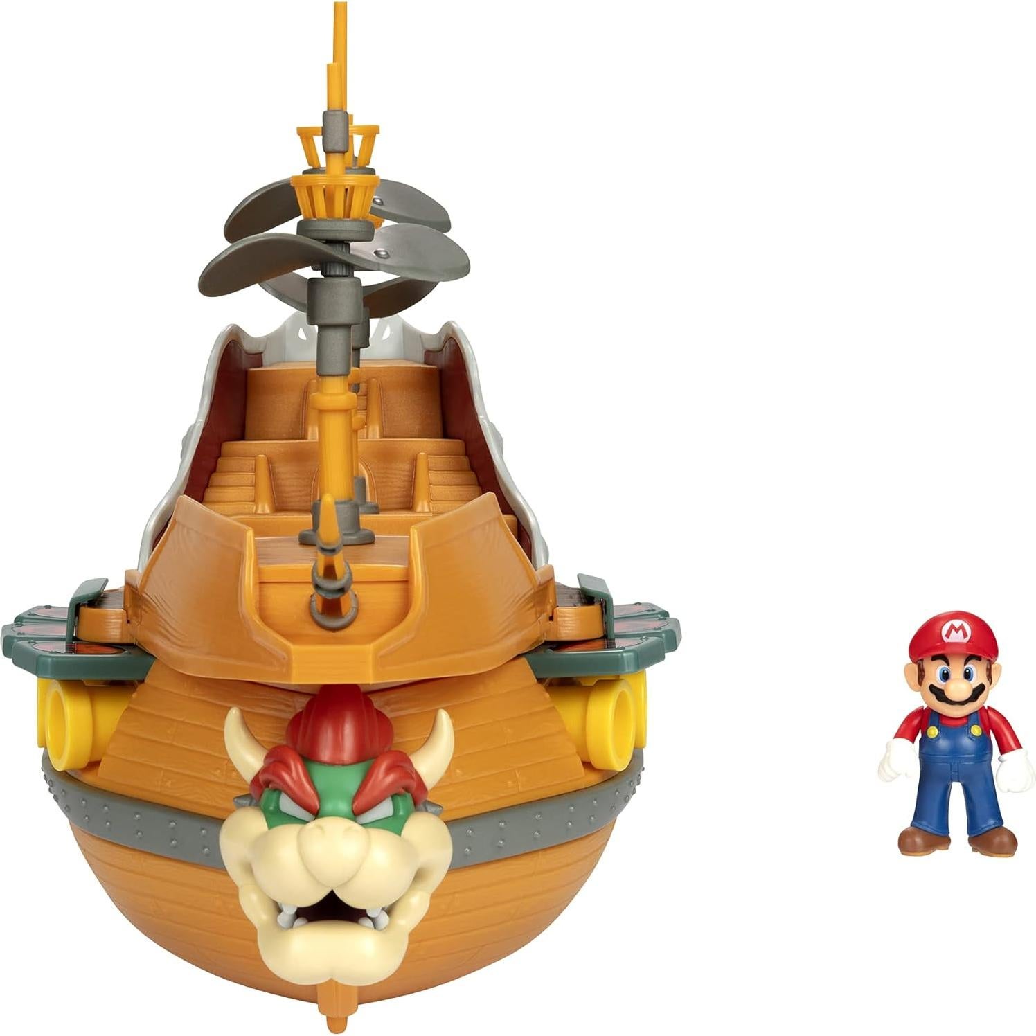 Juego de Figuras Super Mario Deluxe Nintendo - Barco de Bowser