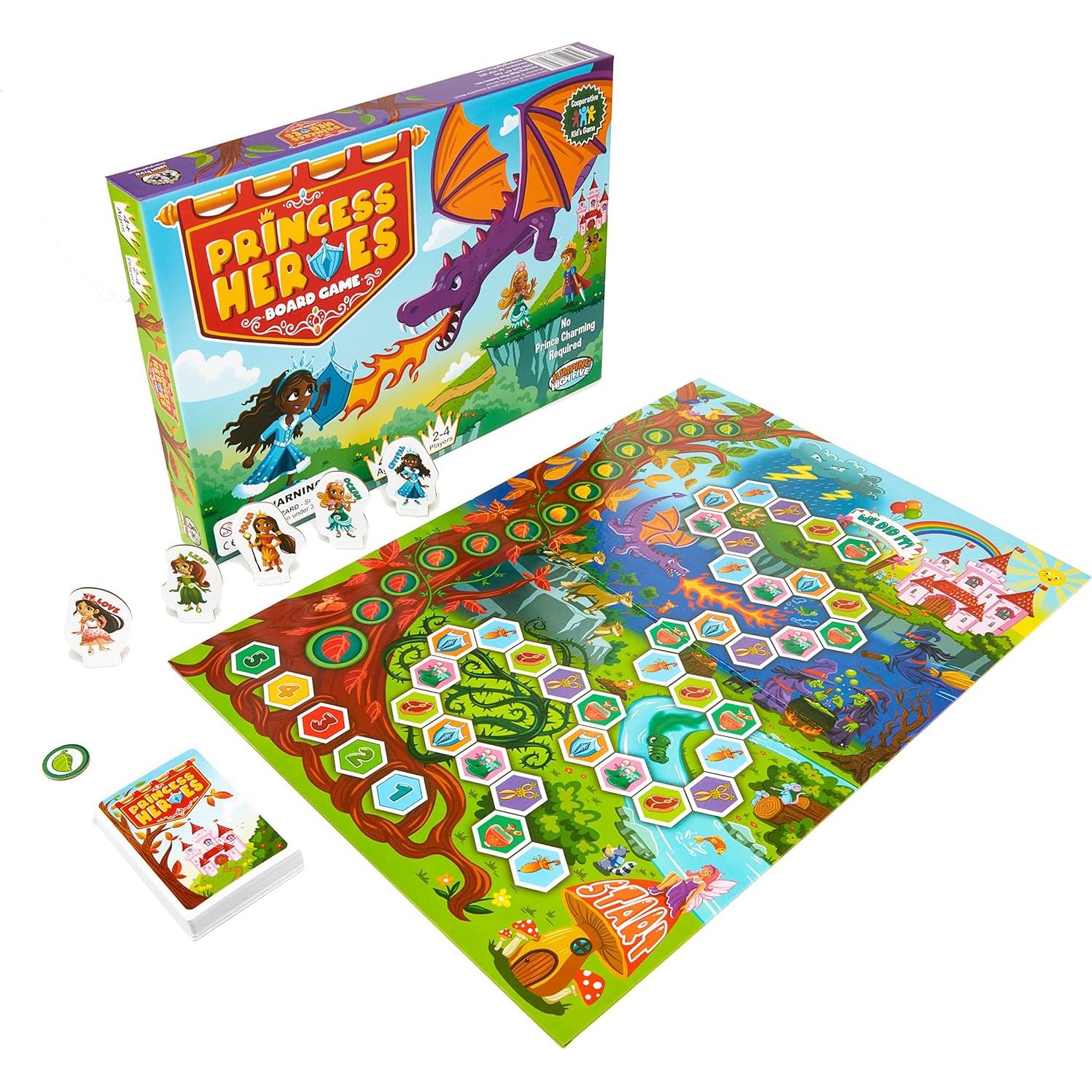 Juego de Mesa Héroes Princesa Jumping High Five - Cooperativo 1-4 Jugadores