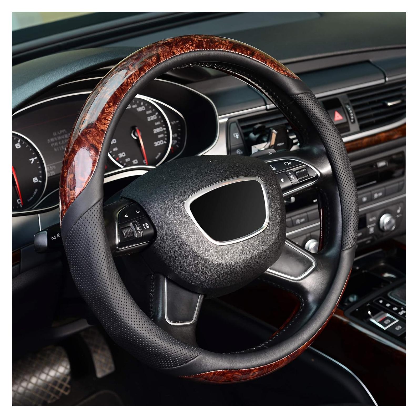 Funda de Volante KAFEEK de Madera 35.56-36.20 cm Negro