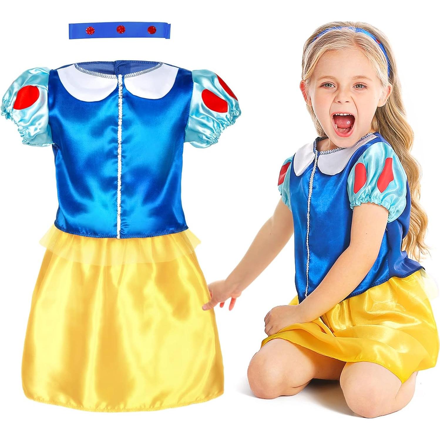 Conjunto de Disfraces de Princesa para Niñas 3-6 Años - 15 Piezas