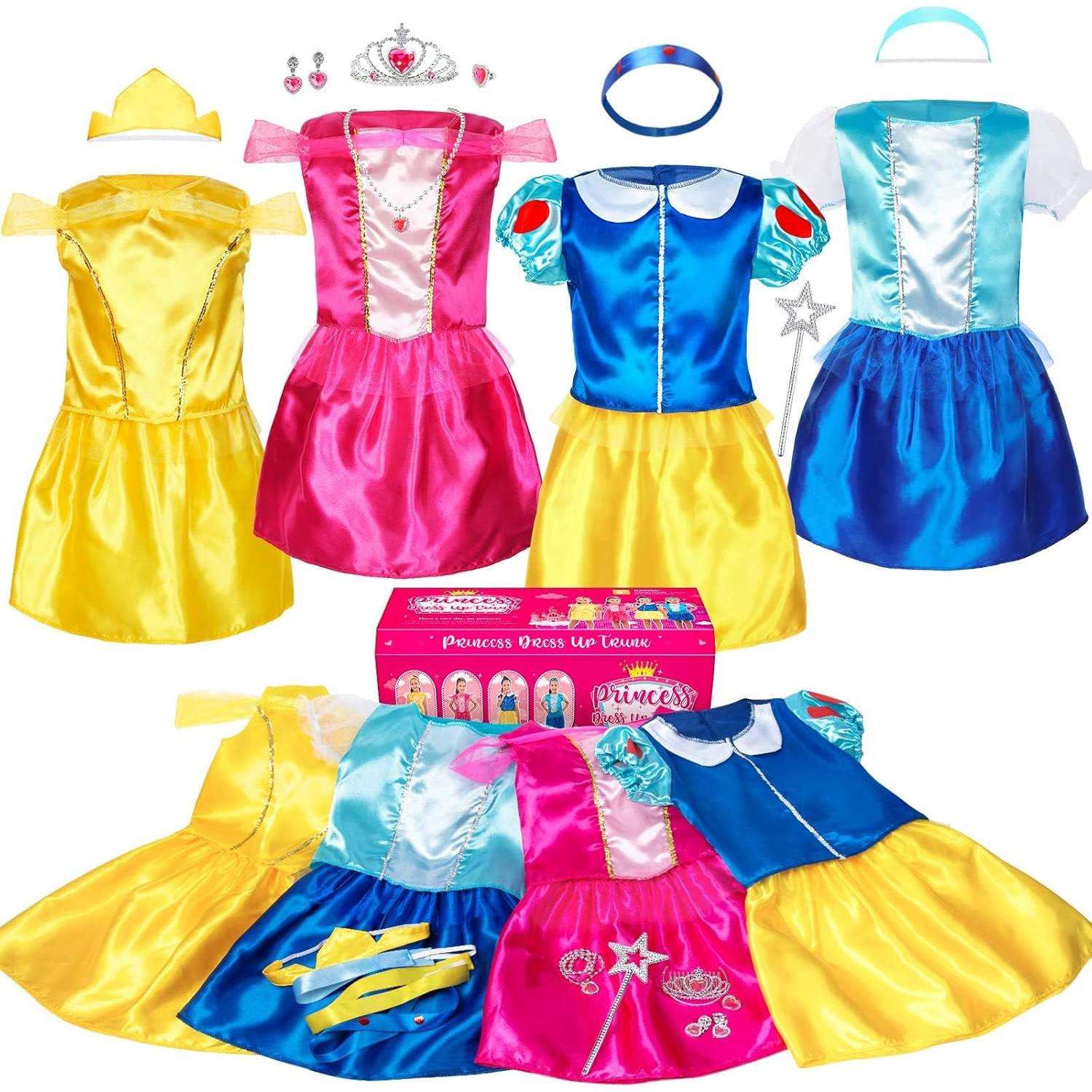Conjunto de Disfraces de Princesa para Niñas 3-6 Años - 15 Piezas