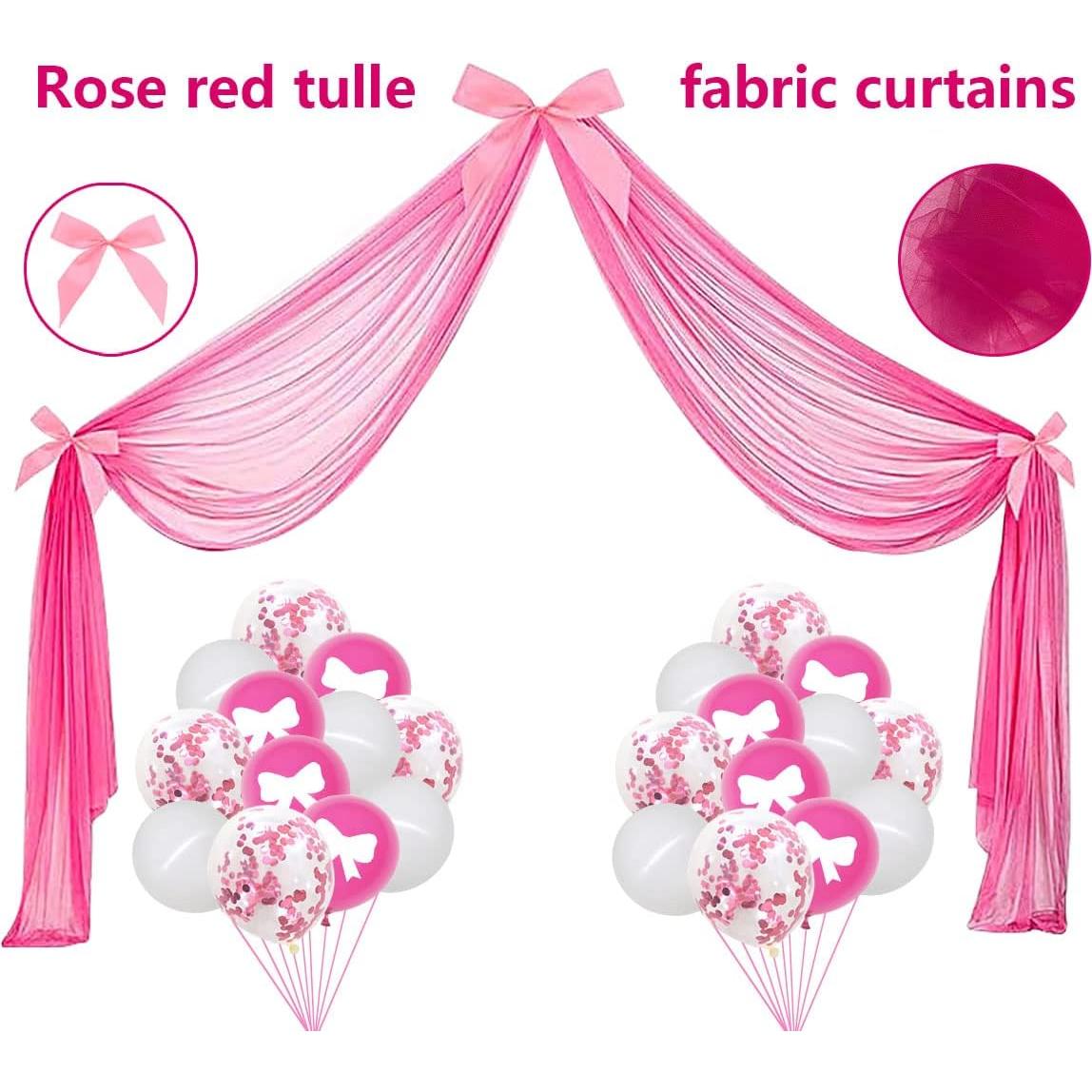 Decoraciones de Fiesta de Princesa Ywediim - Globos y Cortinas