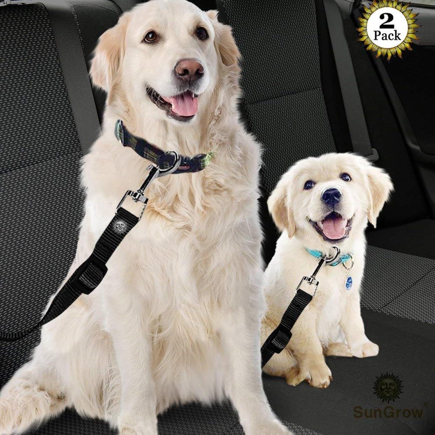 Cinturón de Seguridad para Perros y Gatos SunGrow Ajustable 48-79 cm