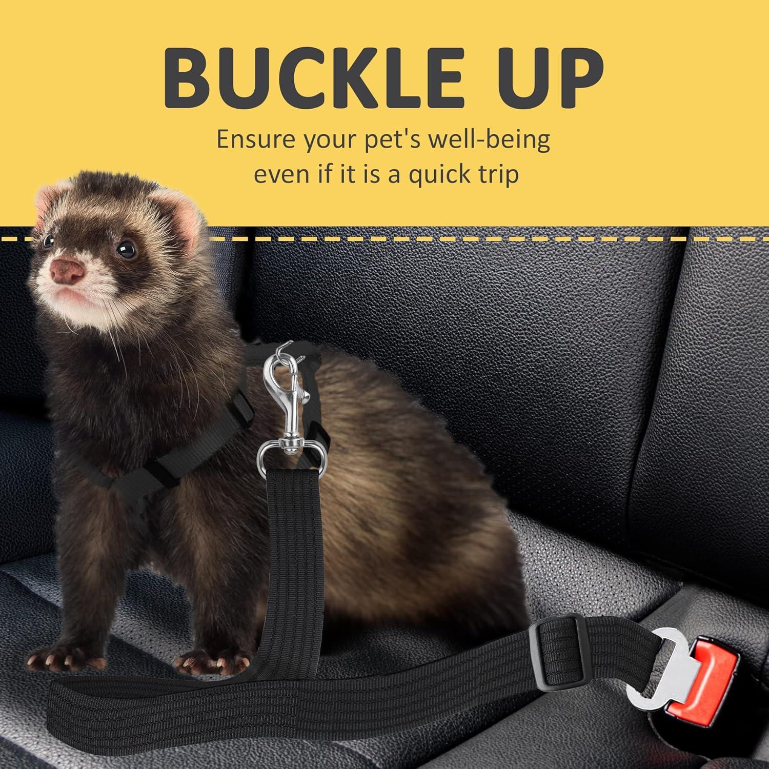 Cinturón de Seguridad para Perros y Gatos SunGrow Ajustable 48-79 cm