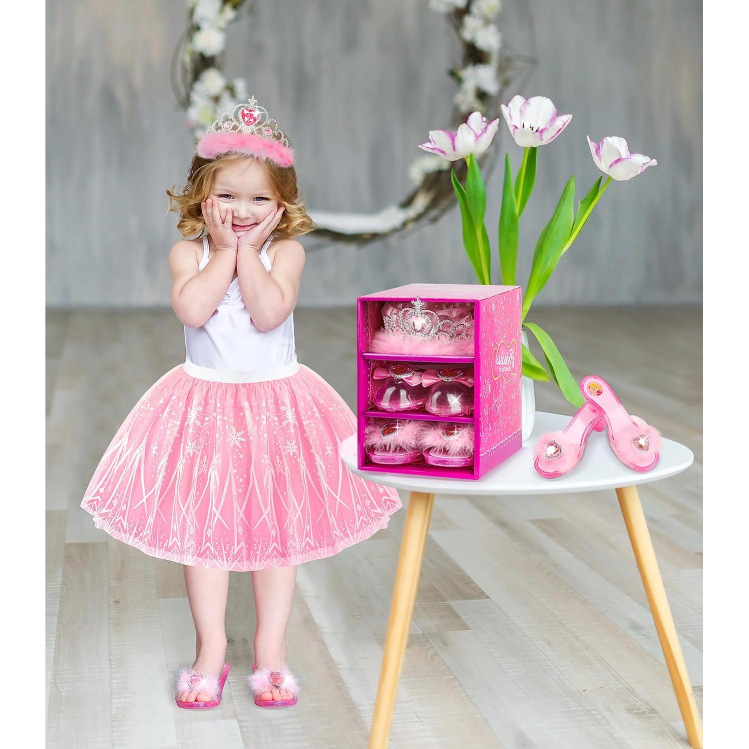 Conjunto de Vestir de Princesa Jeowoqao con Falda TuTu y Zapatos