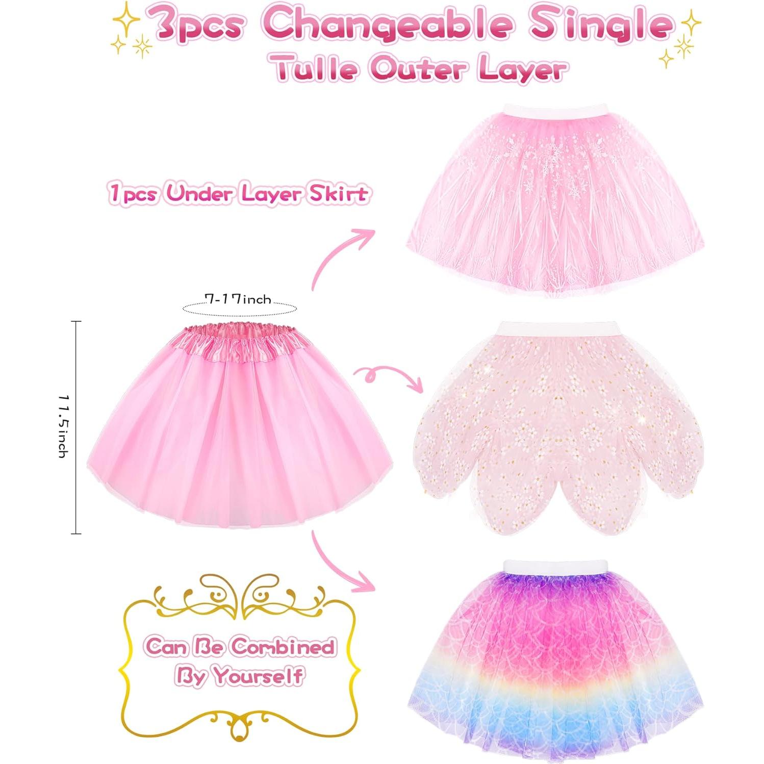 Conjunto de Vestir de Princesa Jeowoqao con Falda TuTu y Zapatos