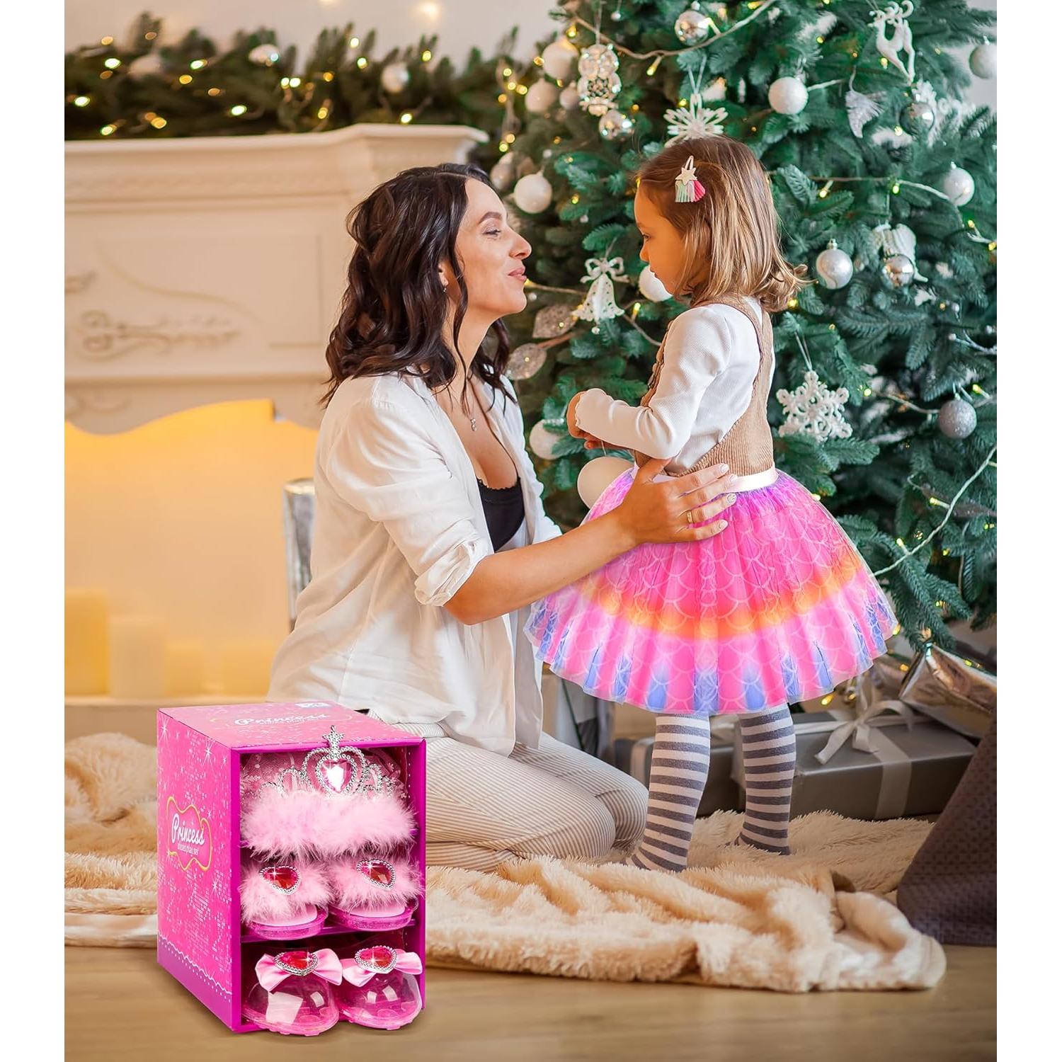 Conjunto de Vestir de Princesa Jeowoqao con Falda TuTu y Zapatos