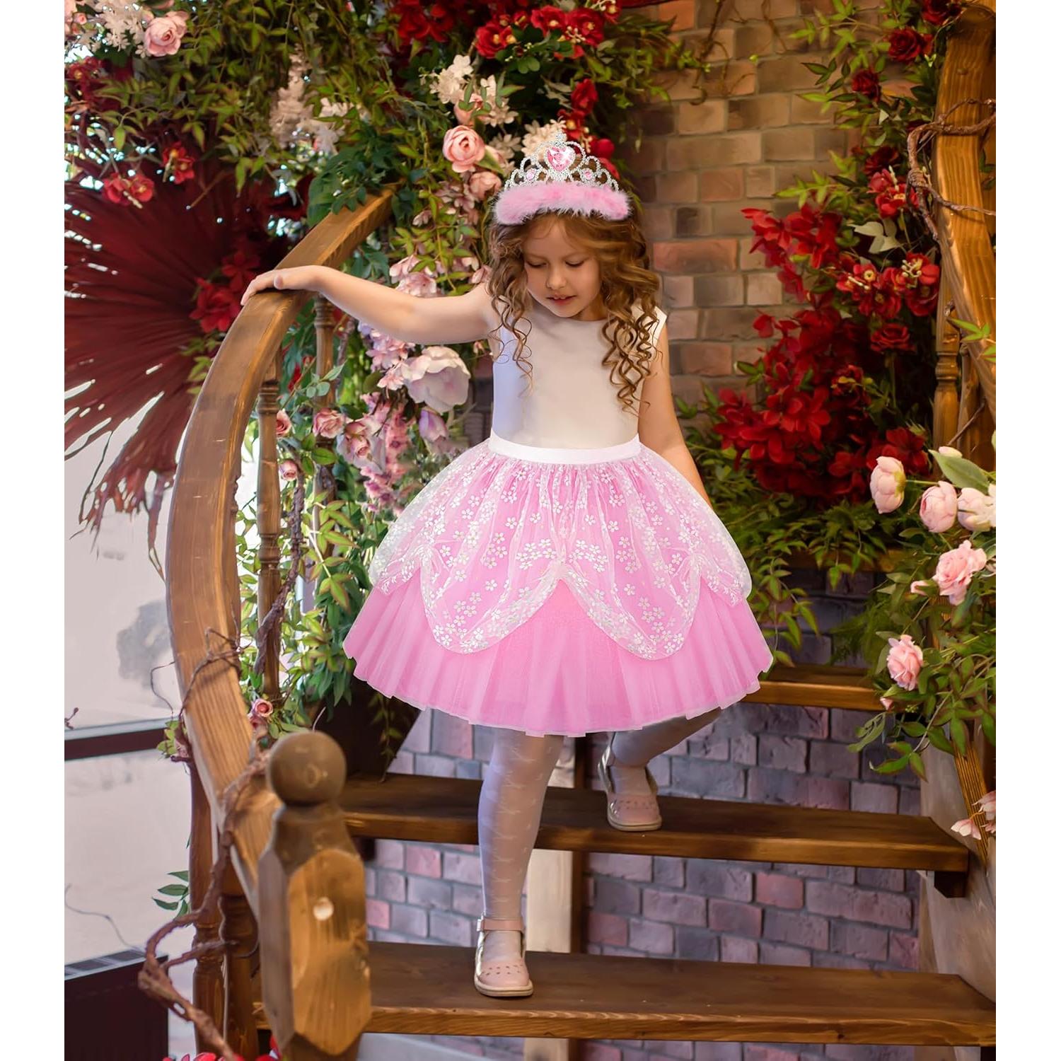 Conjunto de Vestir de Princesa Jeowoqao con Falda TuTu y Zapatos