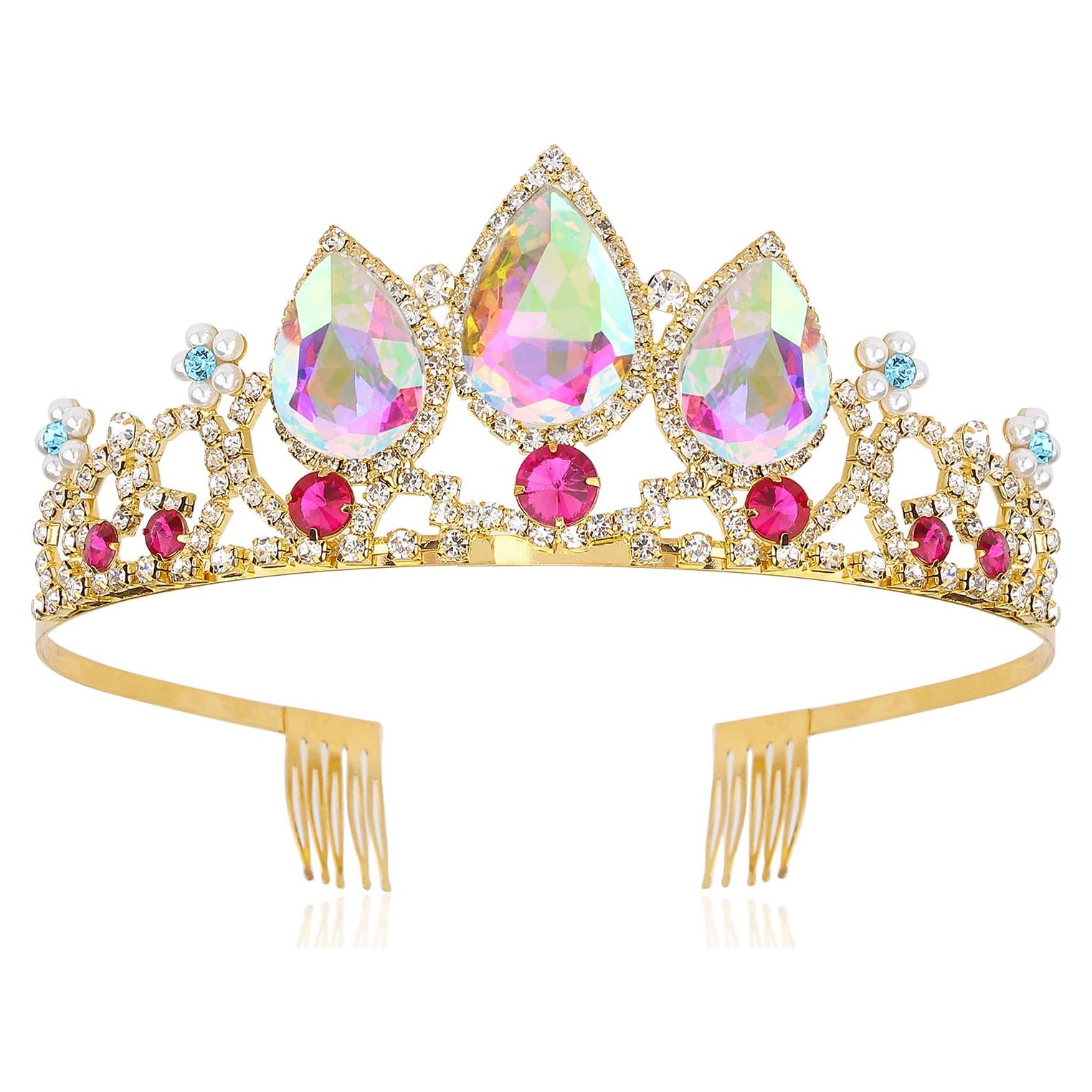 Corona de Princesa Multicolor Velscrun para Niñas