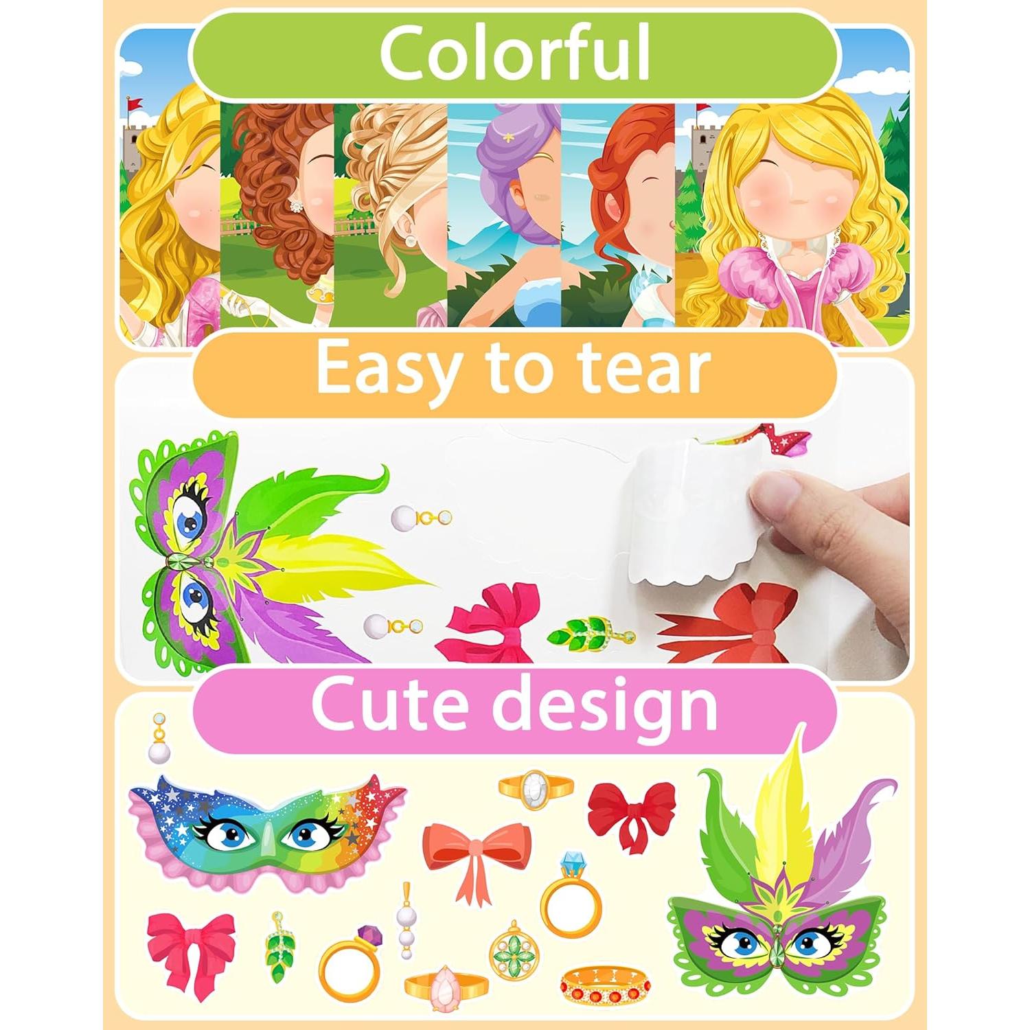 20 Stickers de Princesa Greingways para Manualidades Niños