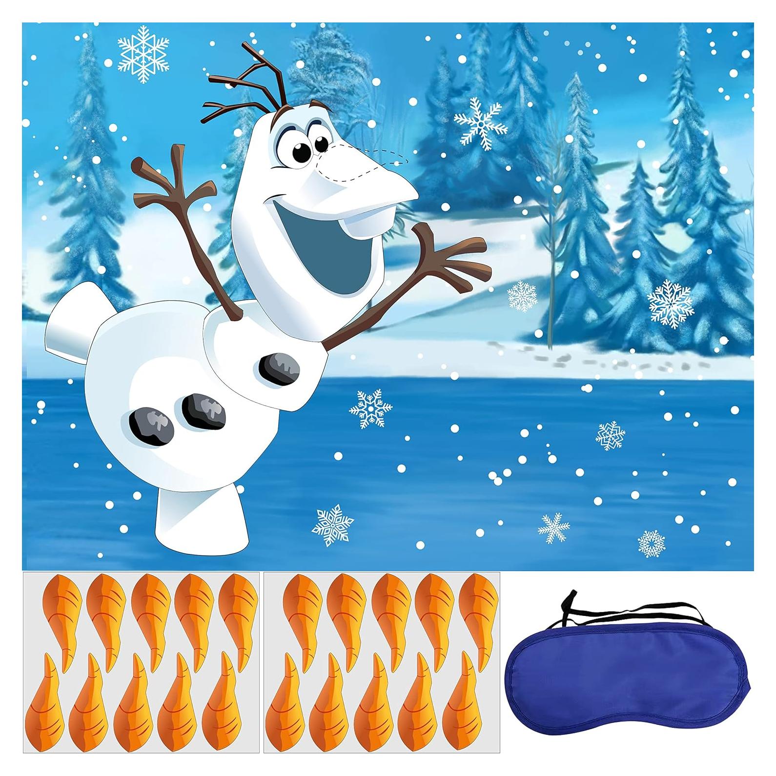 Juego de Clavar la Nariz en el Muñeco de Nieve Kakasiy