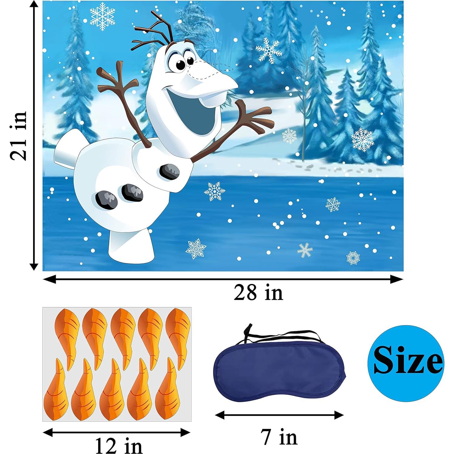 Juego de Clavar la Nariz en el Muñeco de Nieve Kakasiy