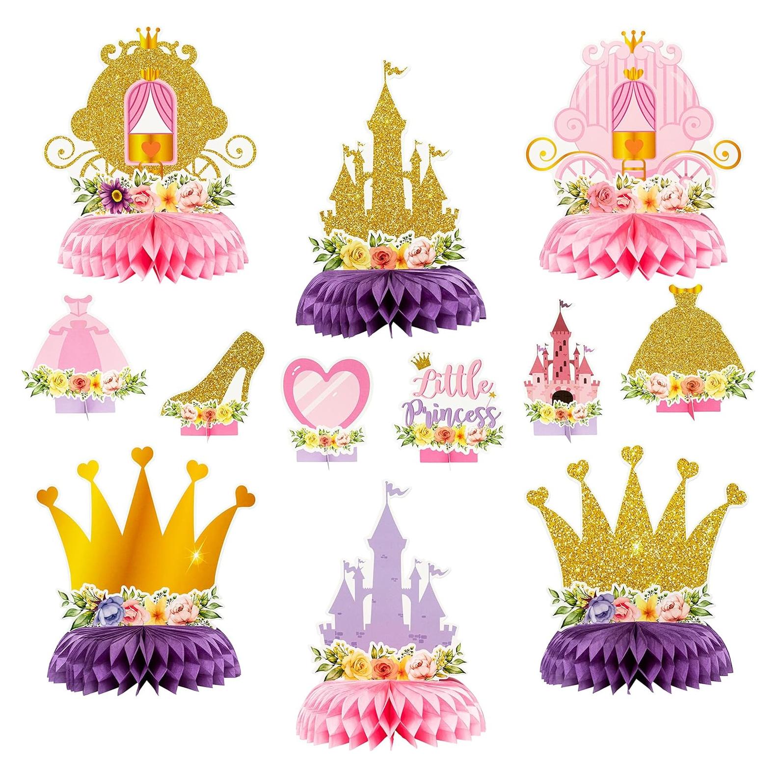 Centros de Mesa de Panal Floral Princesa ArowlWesh 12 Pcs