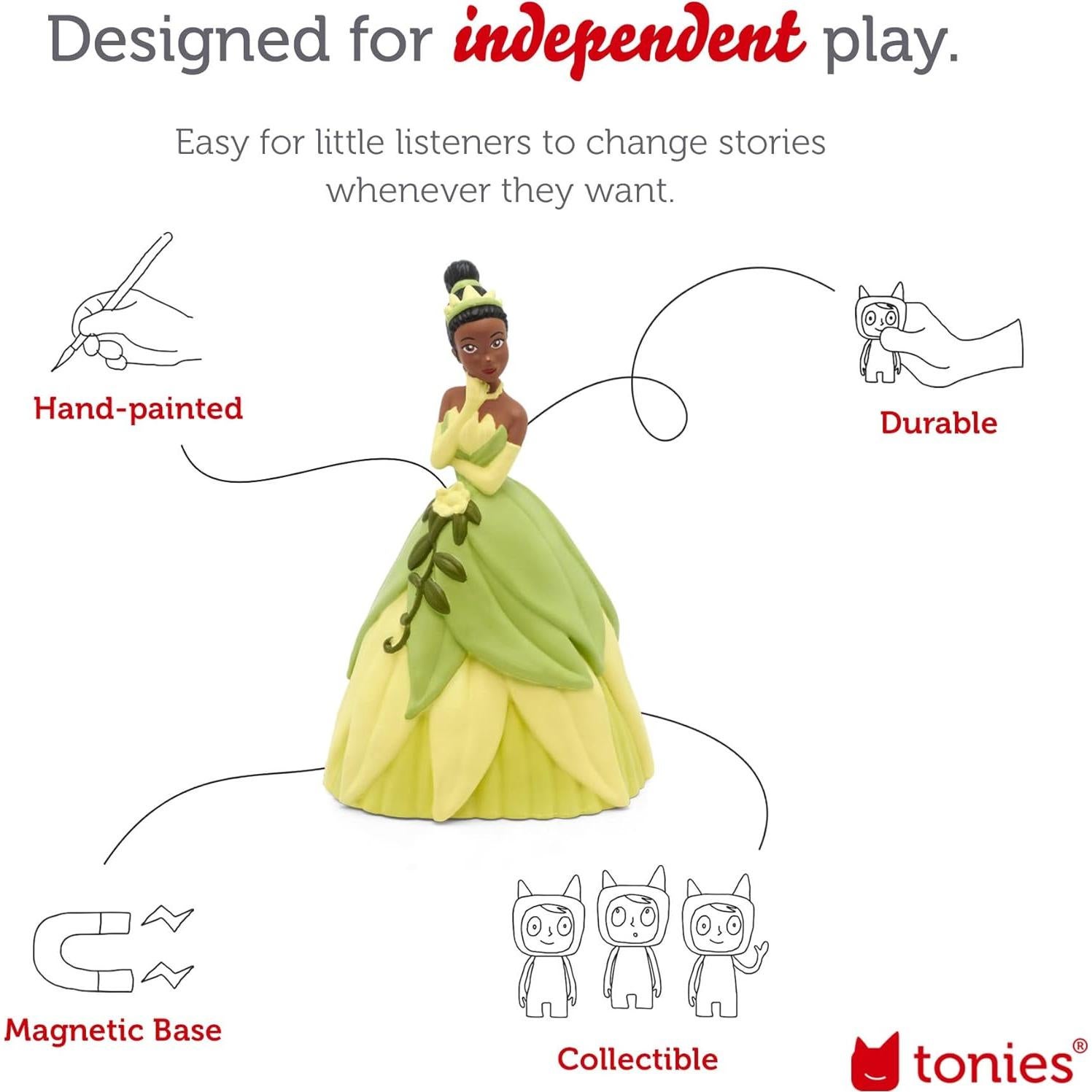 Figurita Audio Tonies Tiana Disney 31 min 4 canciones