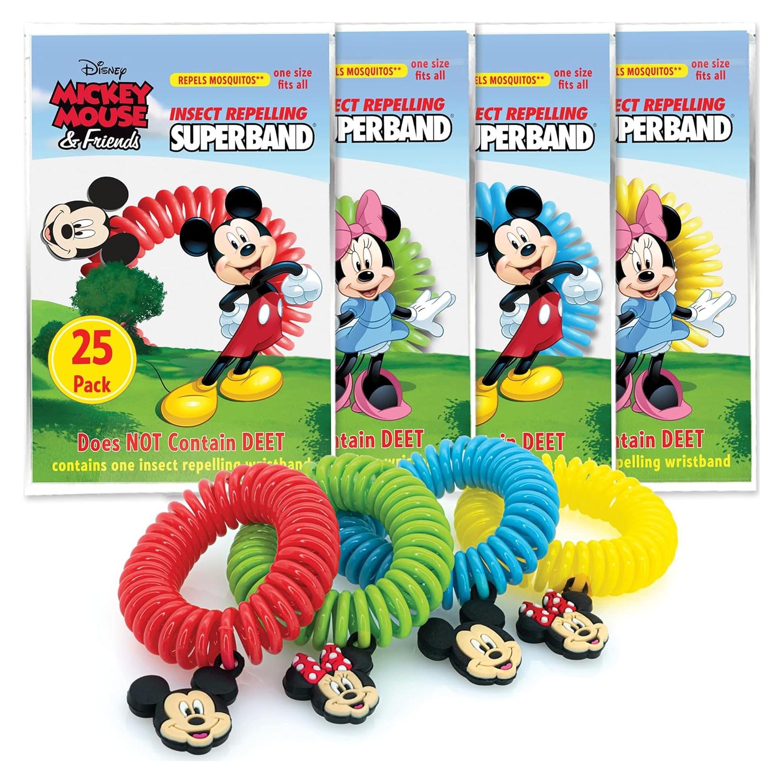 Pulsera Repelente de Insectos Disney Superband - 25 Unidades