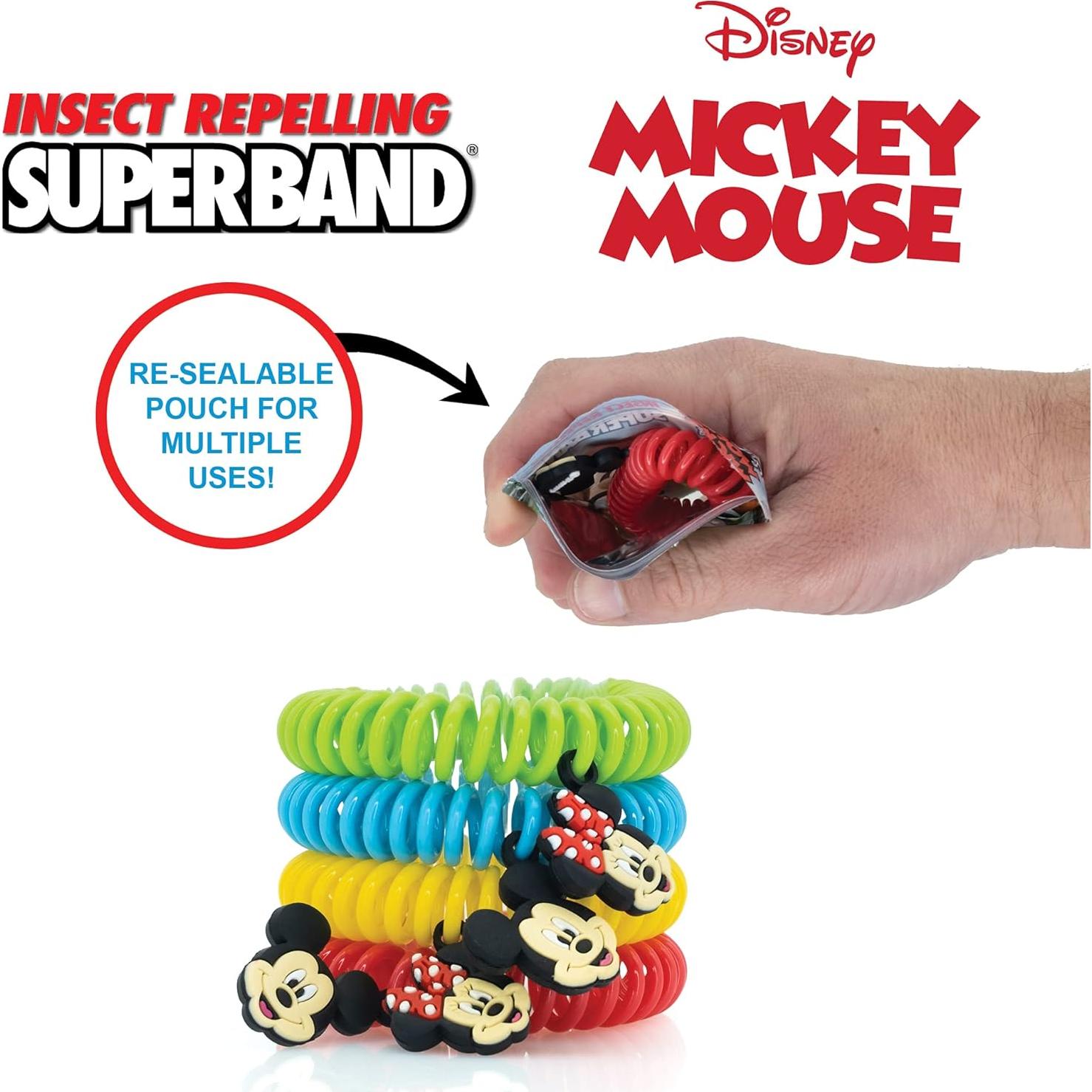 Pulsera Repelente de Insectos Disney Superband - 25 Unidades