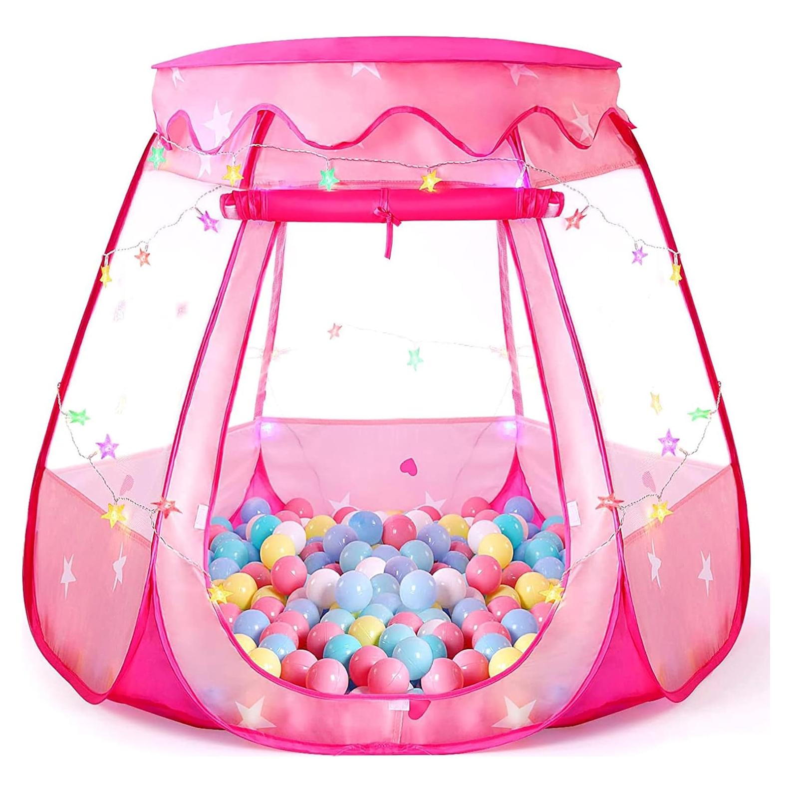 Tienda de Princesa Pop Up Tiktent con Luces LED 125.6 cm