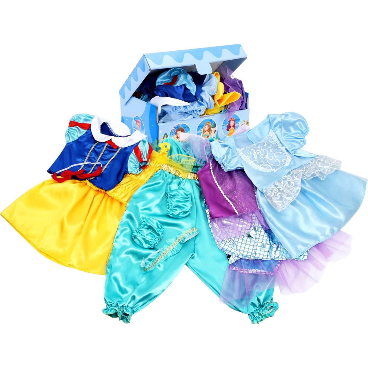 VGOFUN Baúl de Disfraz de Princesa para Niñas 3-6 Años