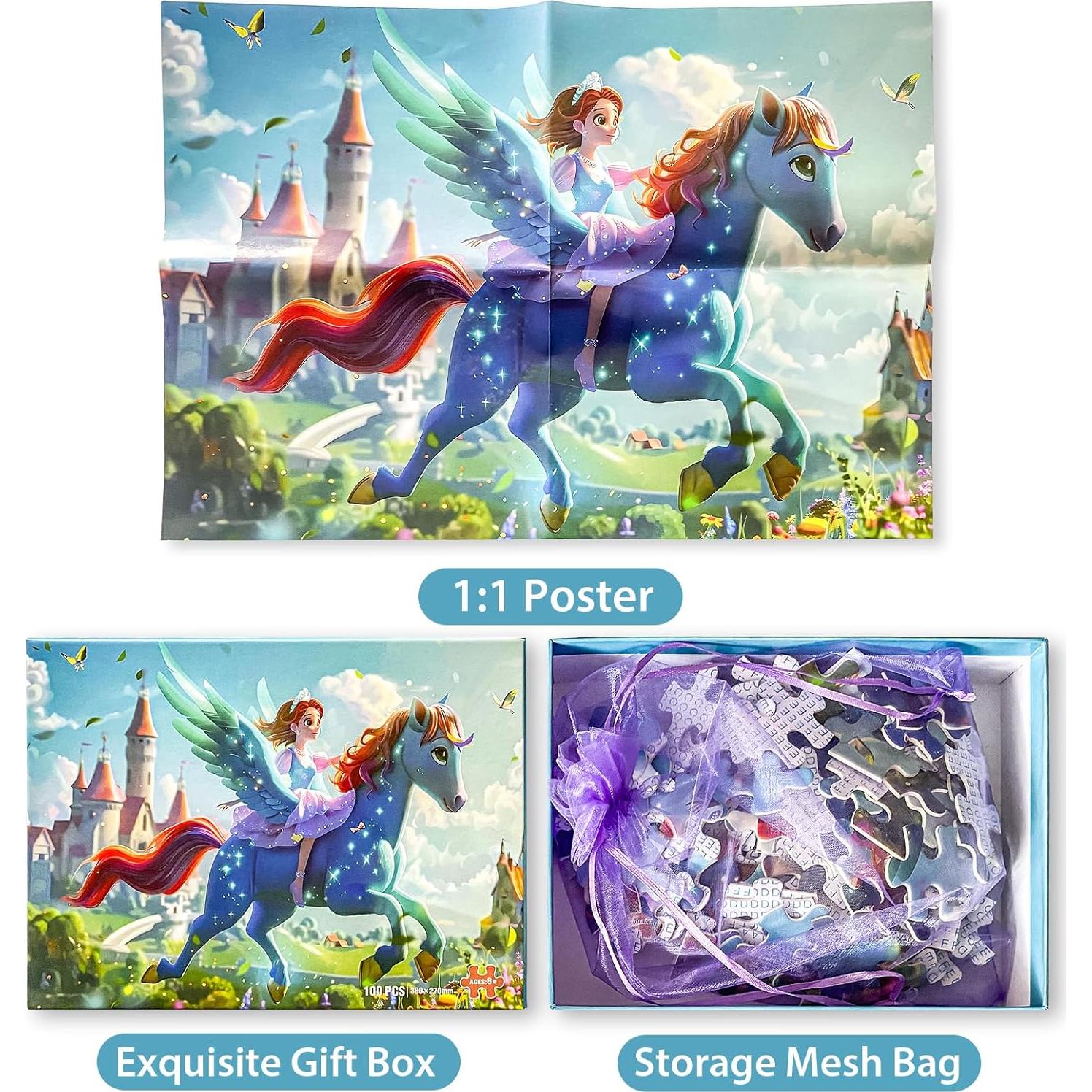 Rompecabezas de 100 Piezas Biarek Princesa para Niños