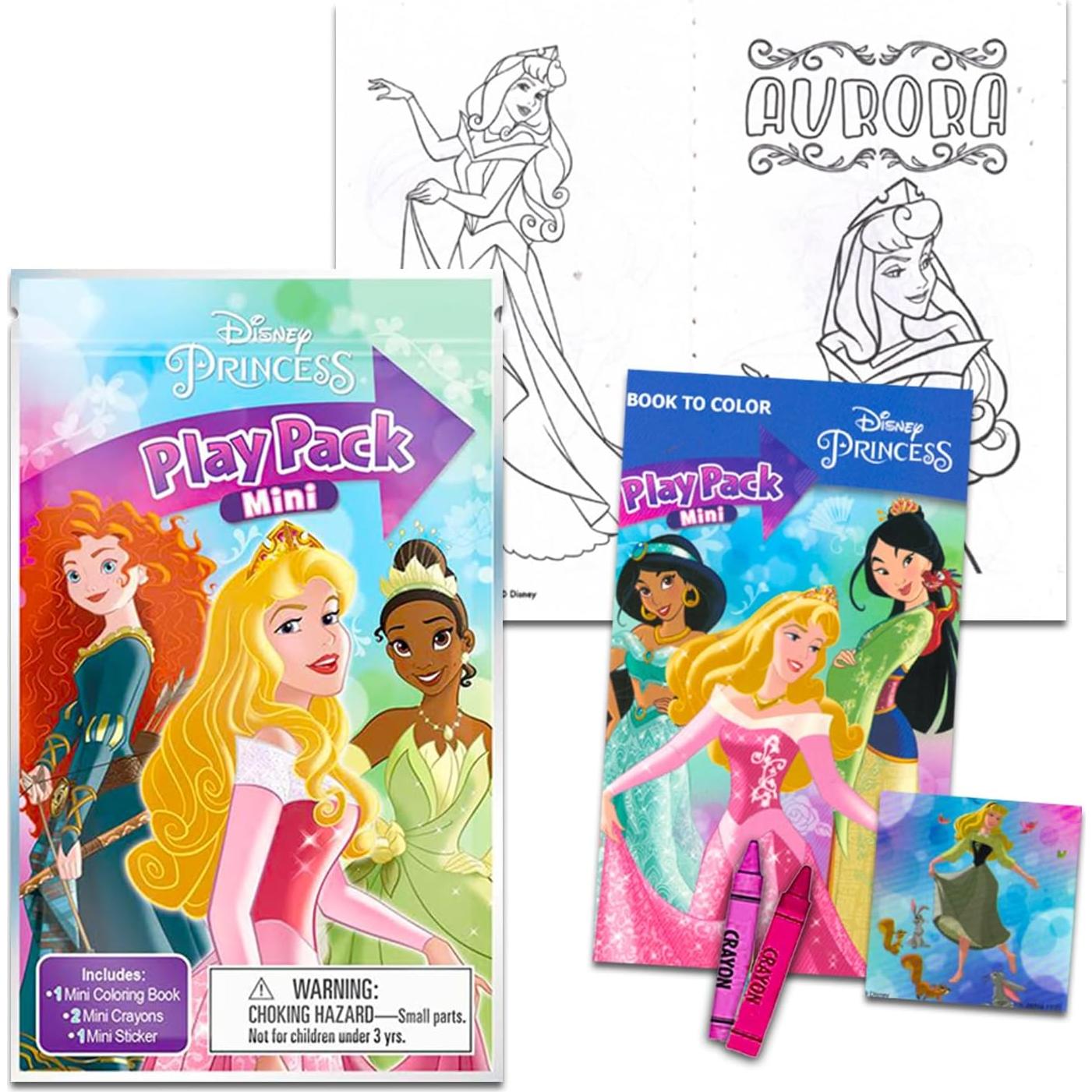 Paquete de Juego para Colorear Princesas Disney - 24 Piezas