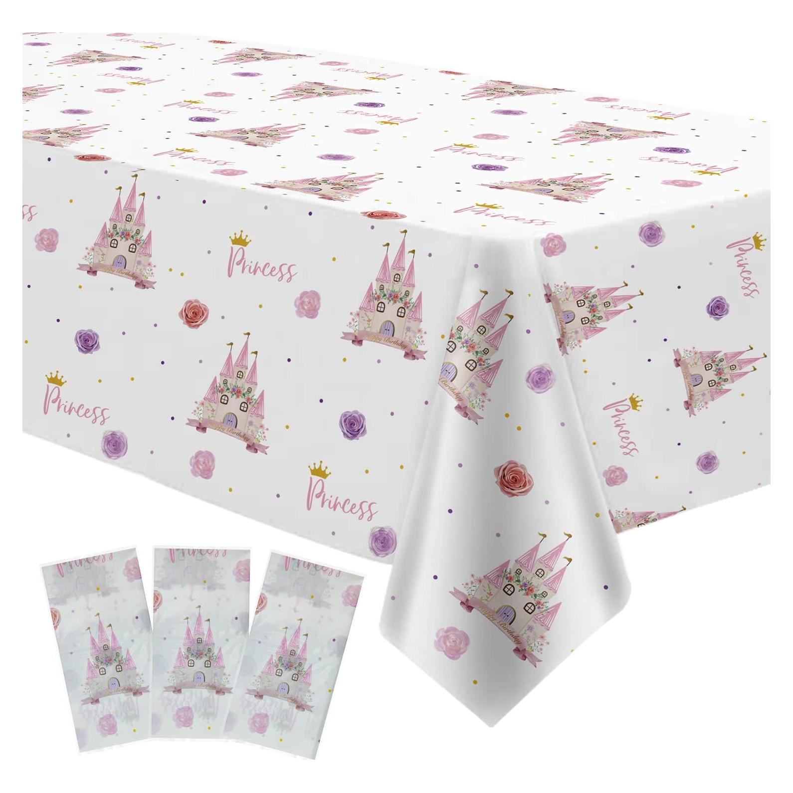 Mantel Desechable Princesa HIPVVILD 137x274 cm - Paquete de 3