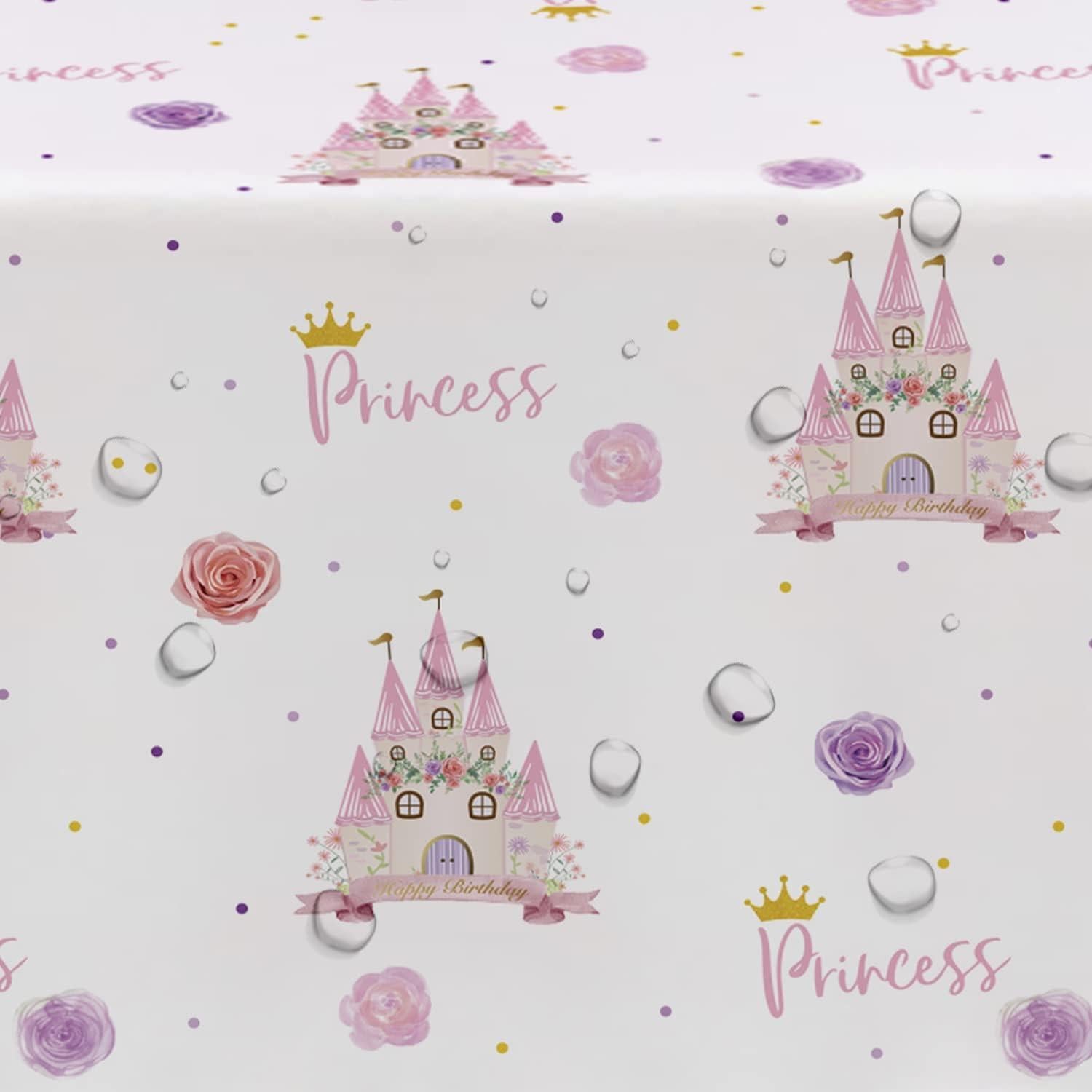 Mantel Desechable Princesa HIPVVILD 137x274 cm - Paquete de 3