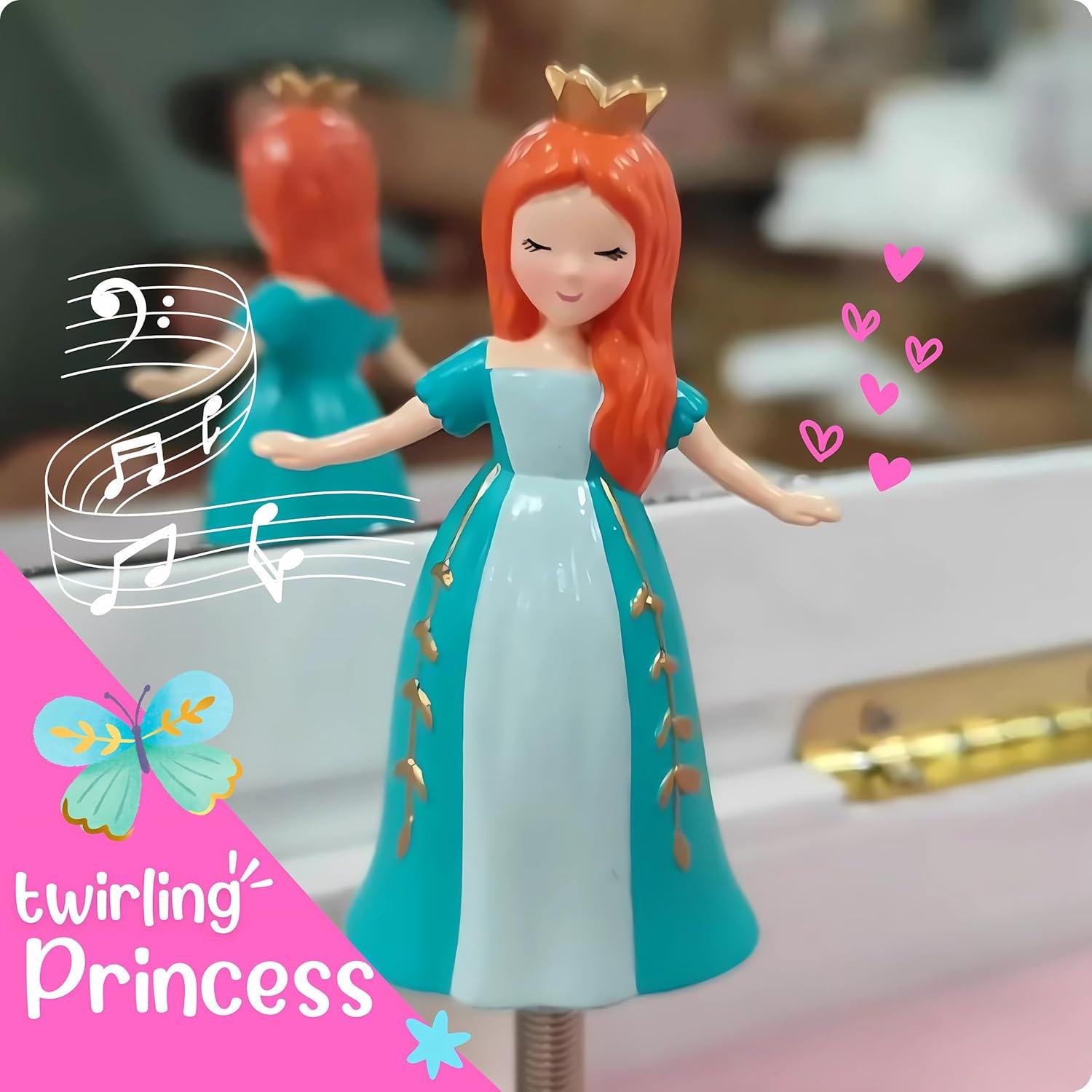 Caja de Joyería Musical Giggle & Honey Princesa 22.86x12.7 cm