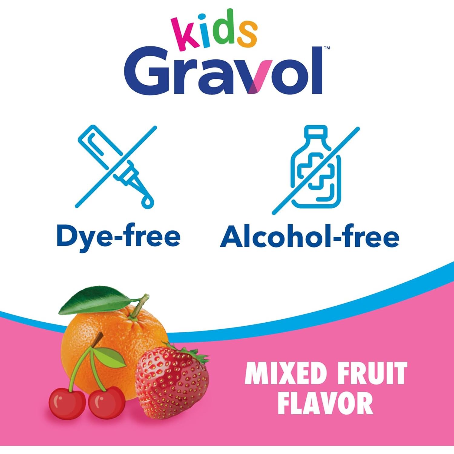 Gravol Niños Líquido 75 ml - Alivio de Mareos y Náuseas