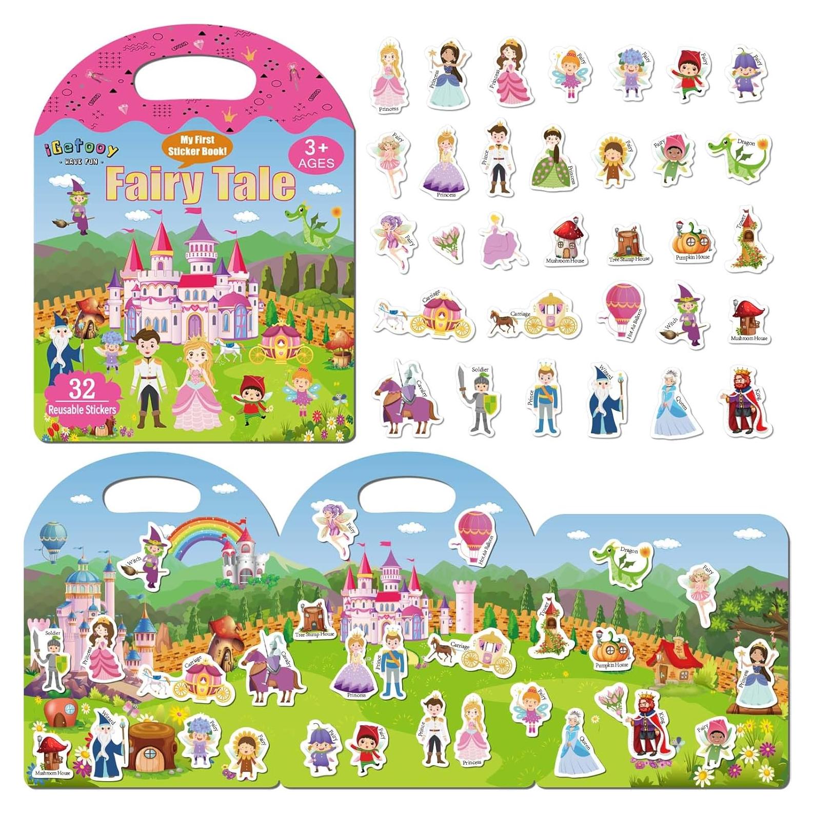 Libro de Pegatinas Reutilizables iGetooy Princesa 30x23.5cm