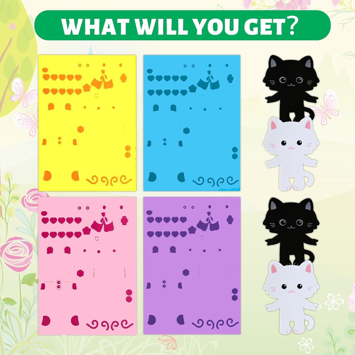 Kit de Manualidades de Espuma VKPI para Gatos - 4 Piezas