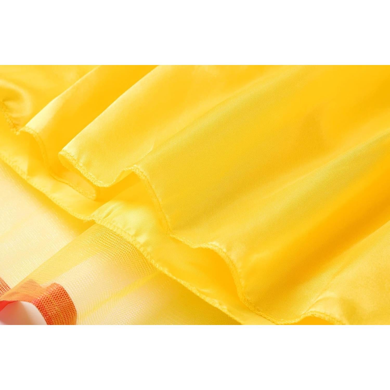 Vestido de Princesa Amarillo ReliBeauty para Niñas 4-5 Años