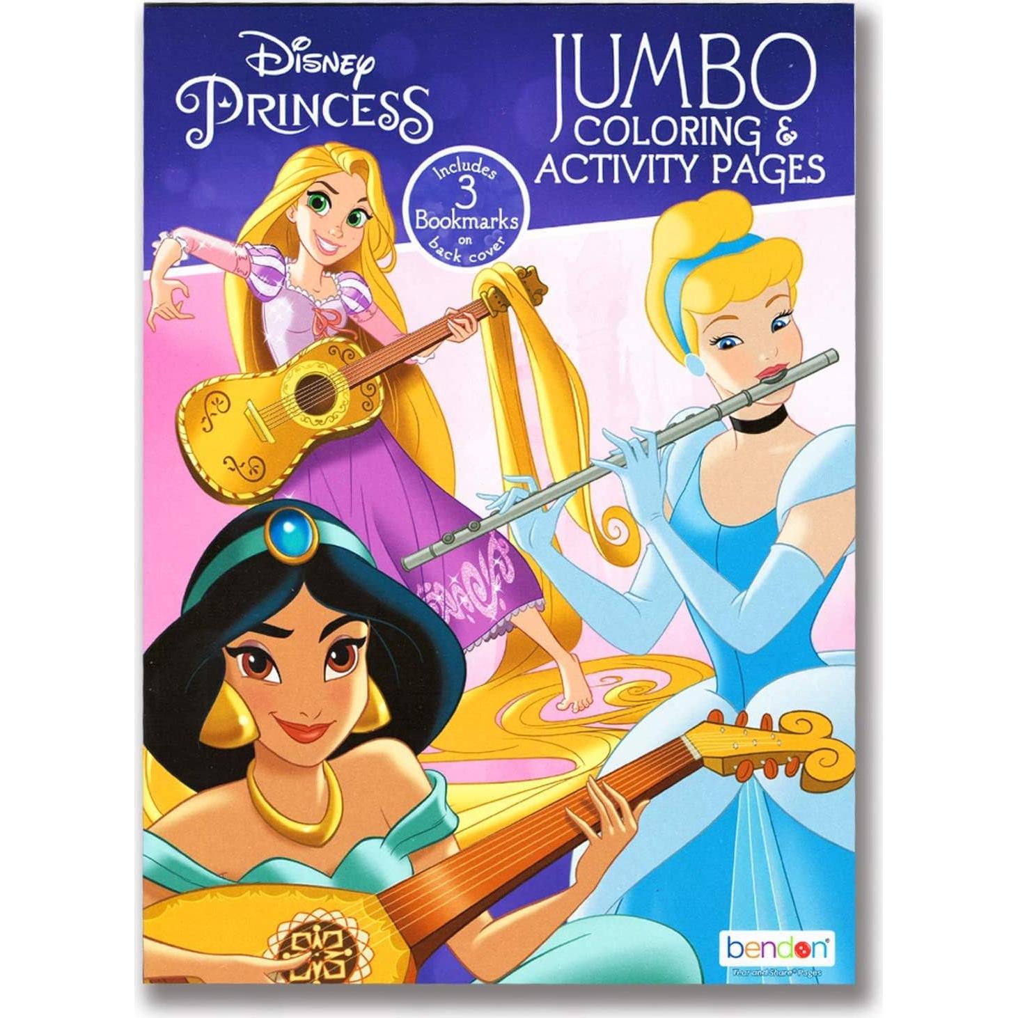 Set de Colorear Disney para Niños - 5 Libros y Stickers
