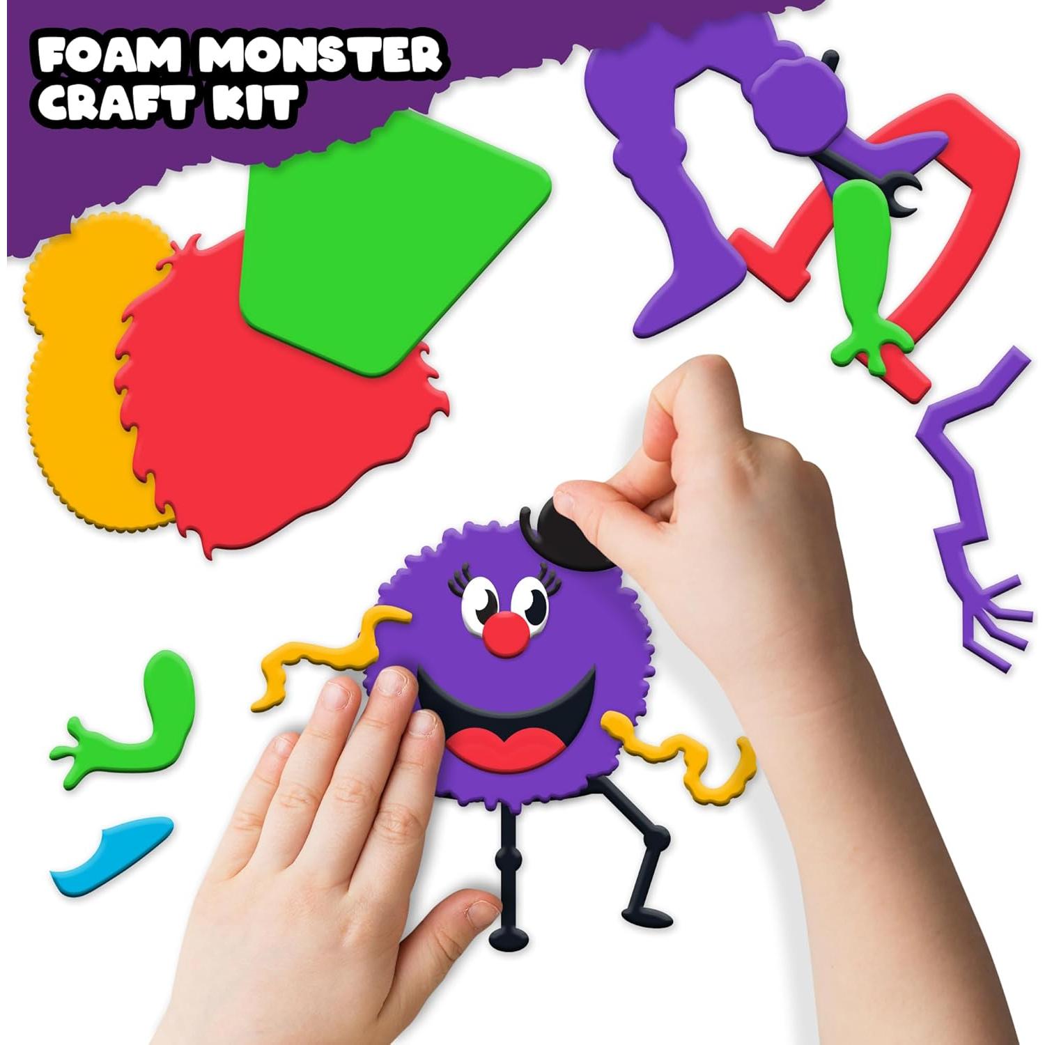 Kit de Manualidades de Monstruo de Espuma ArtCreativity - 12 Piezas Halloween