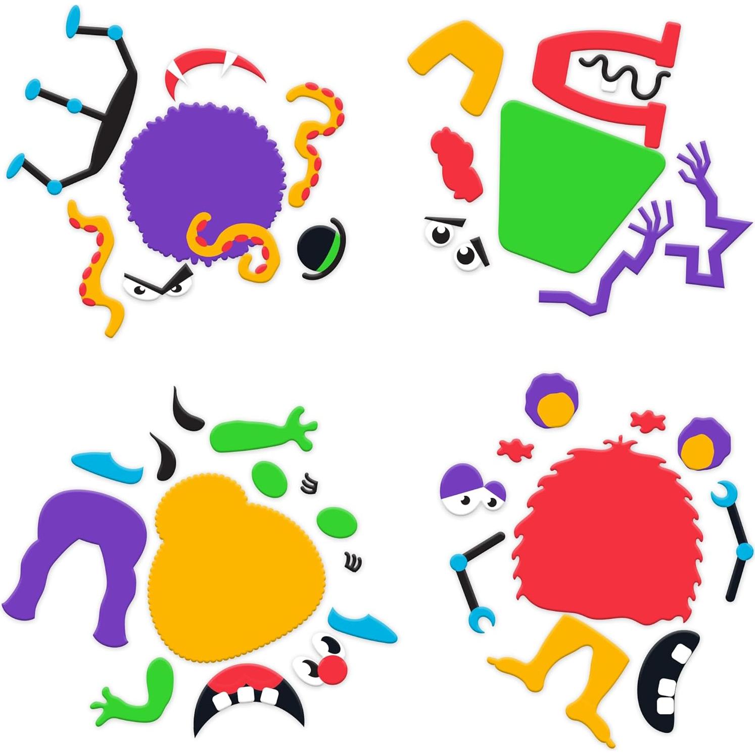 Kit de Manualidades de Monstruo de Espuma ArtCreativity - 12 Piezas Halloween