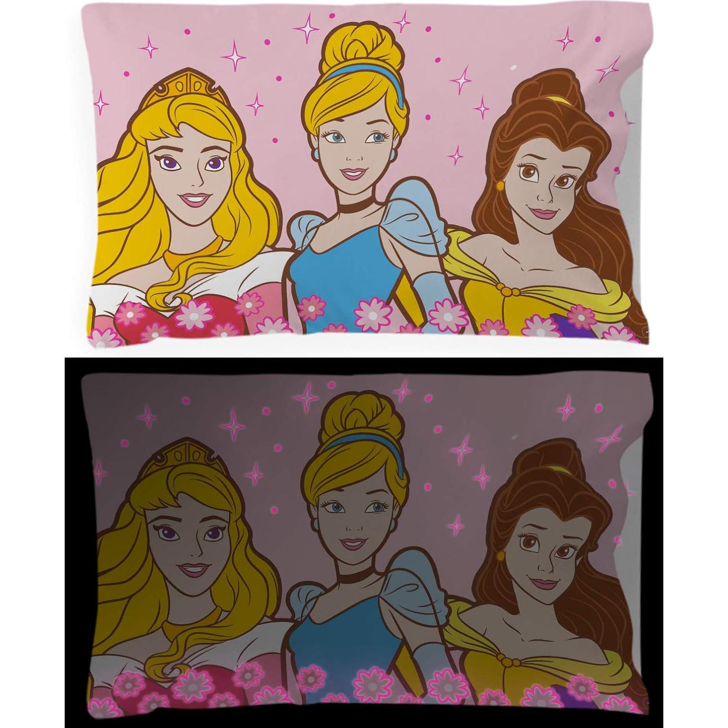 Fundas de Almohada Reversibles Jay Franco Princesa Rosa 2 Pzas