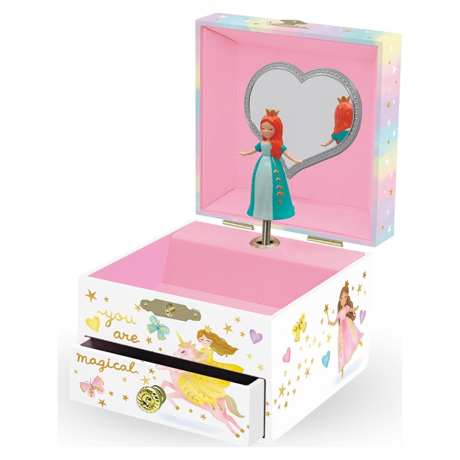 Caja de Joyería Musical Giggle & Honey Princesa 12.1x10.8 cm