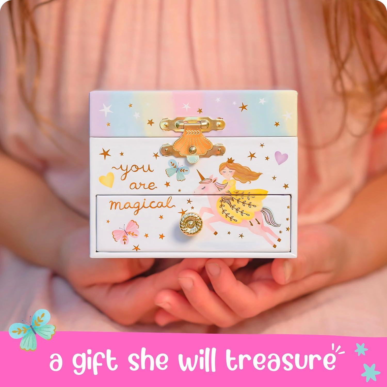 Caja de Joyería Musical Giggle & Honey Princesa 12.1x10.8 cm