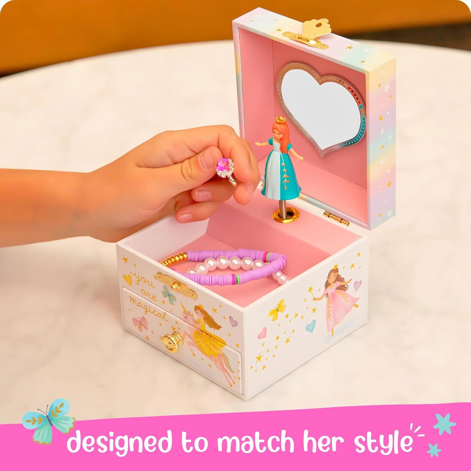 Caja de Joyería Musical Giggle & Honey Princesa 12.1x10.8 cm