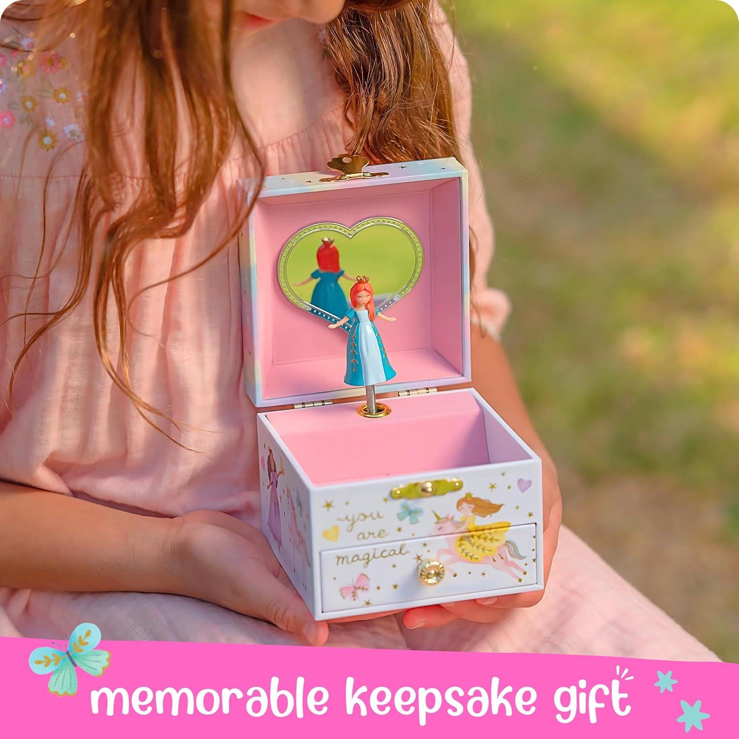 Caja de Joyería Musical Giggle & Honey Princesa 12.1x10.8 cm