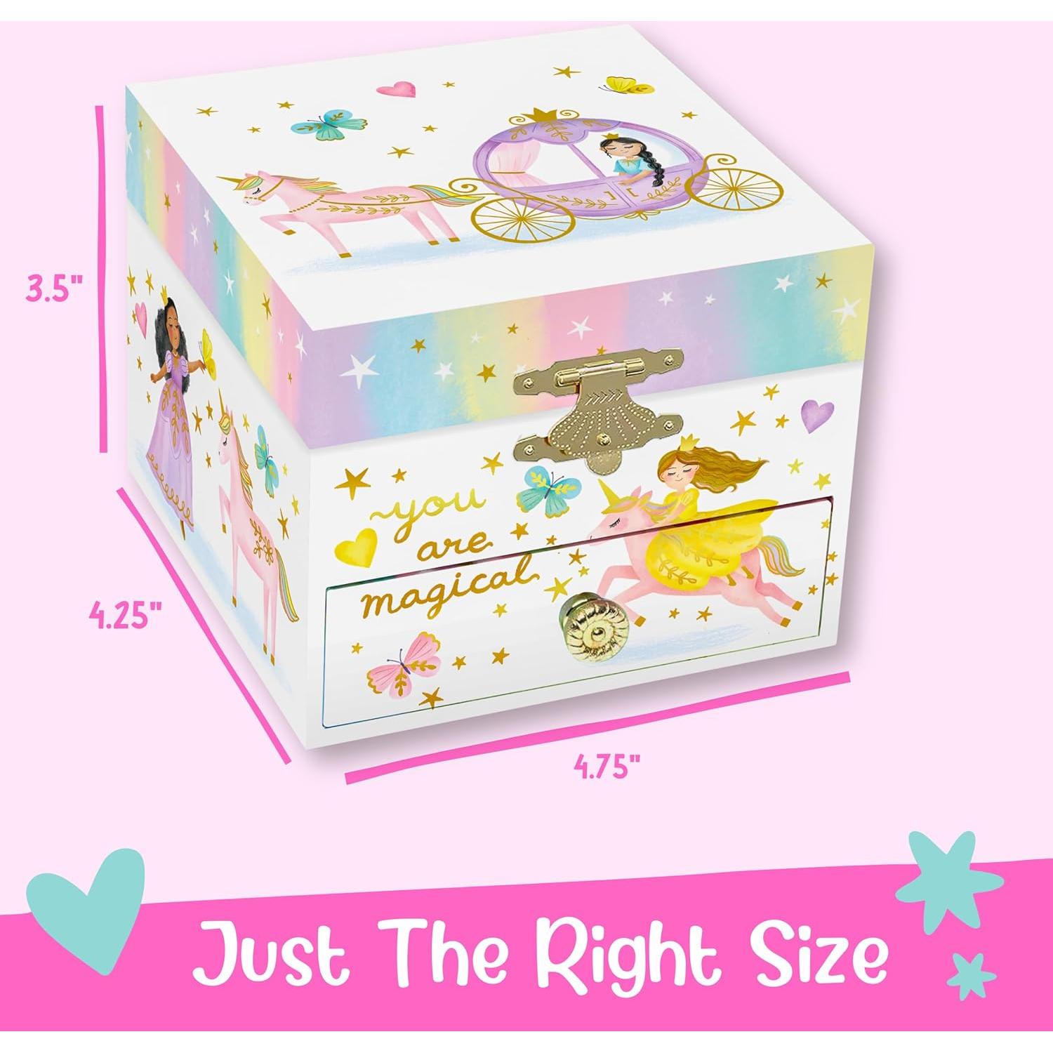 Caja de Joyería Musical Giggle & Honey Princesa 12.1x10.8 cm