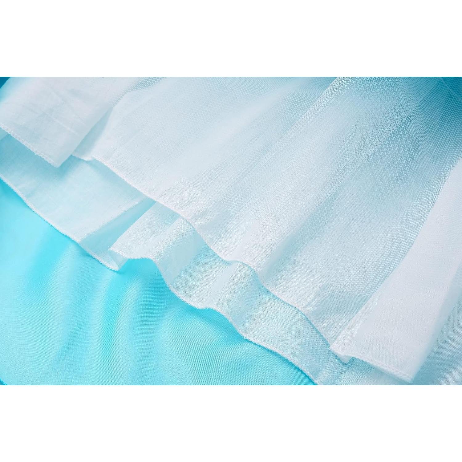 Disfraz de Princesa ReliBeauty Lentejuelas Azul Claro 4T