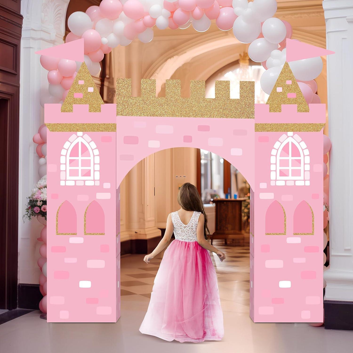 Decoración de Fiesta de Princesa Bucherry 13 Piezas Rosa