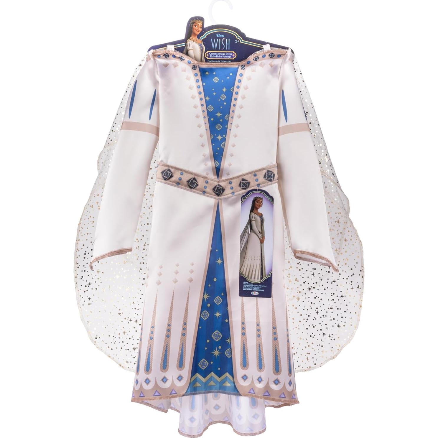 Vestido Reina Amaya Disney Wish Licenciado Talla 4-6X