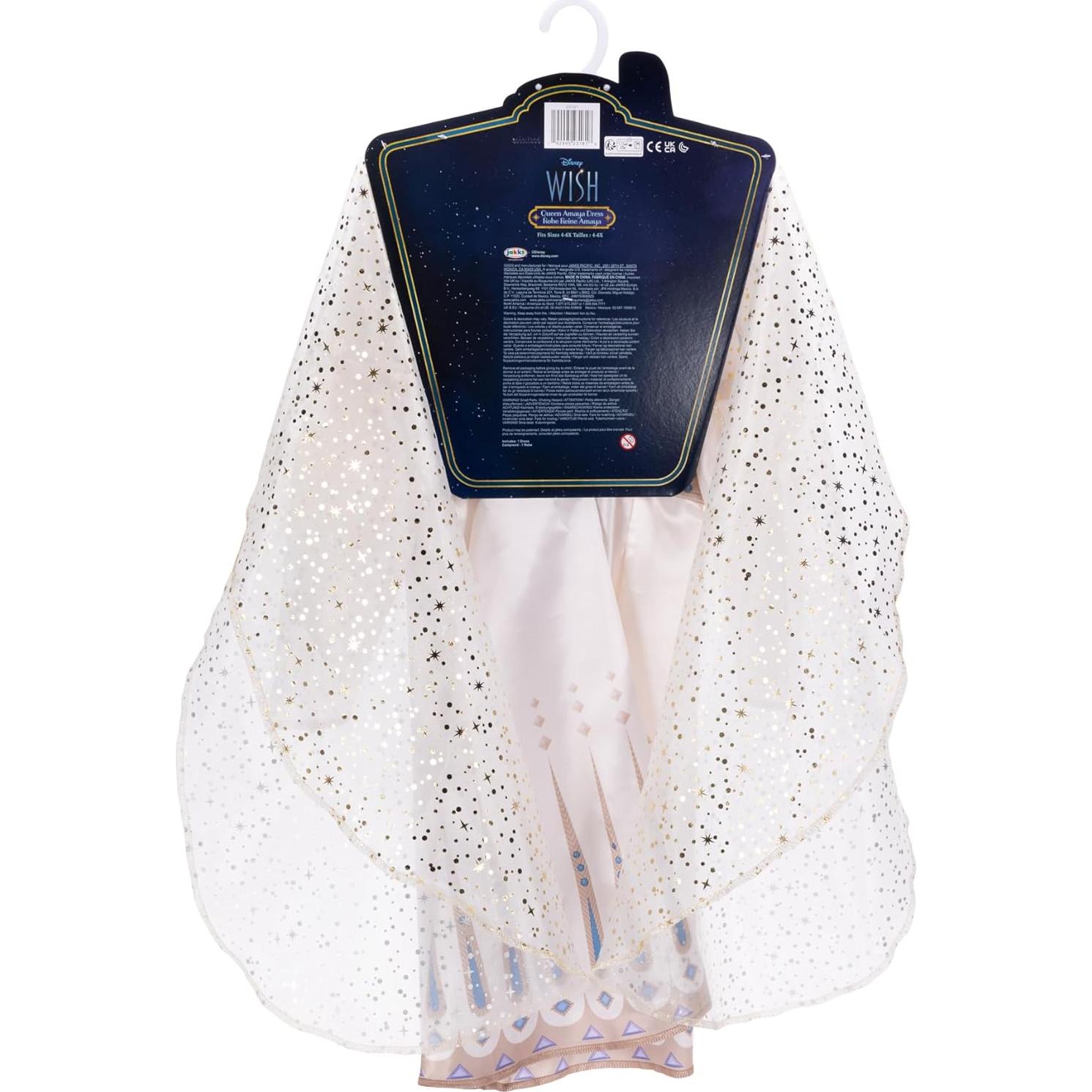 Vestido Reina Amaya Disney Wish Licenciado Talla 4-6X
