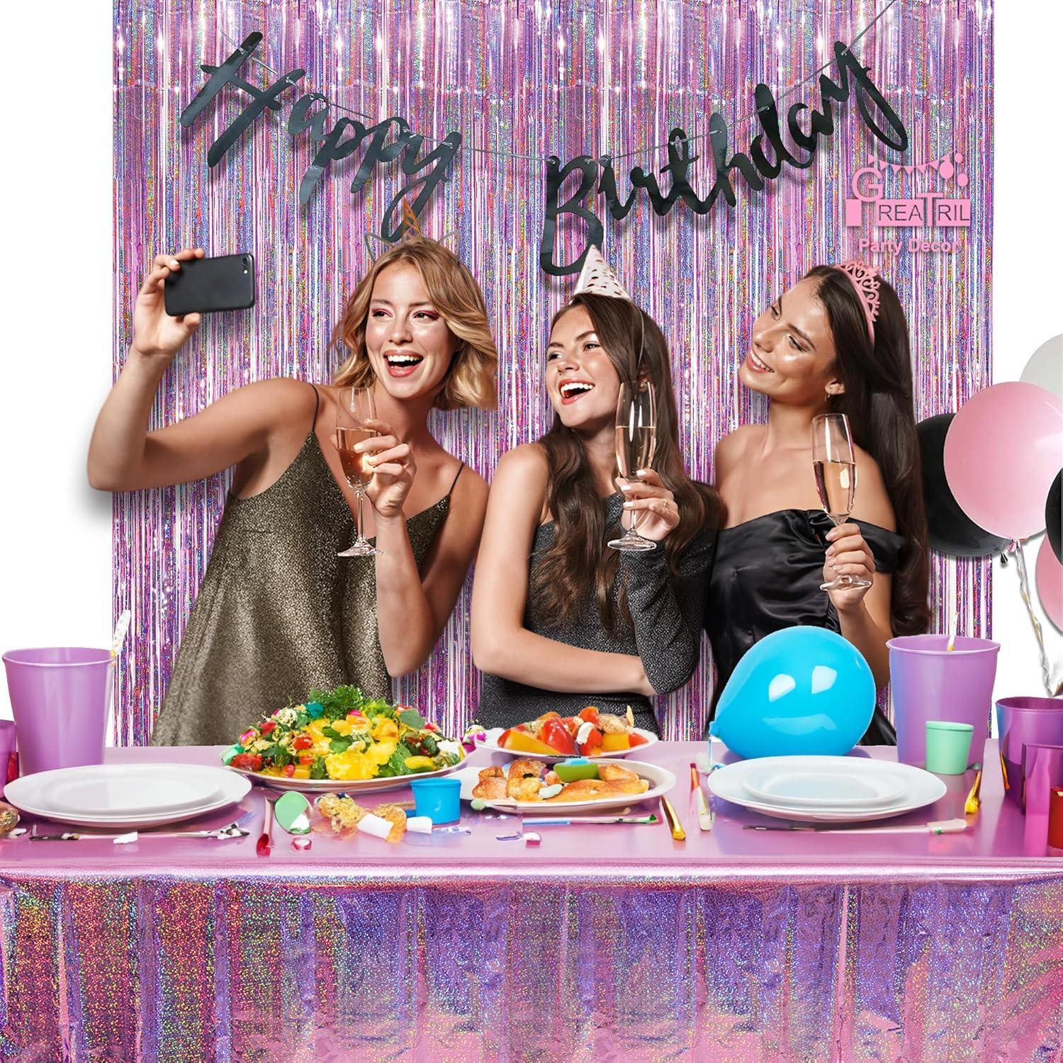 Mantel Desechable Rectangular GREATRIL Rosa 274x137 cm - 2 Pzs