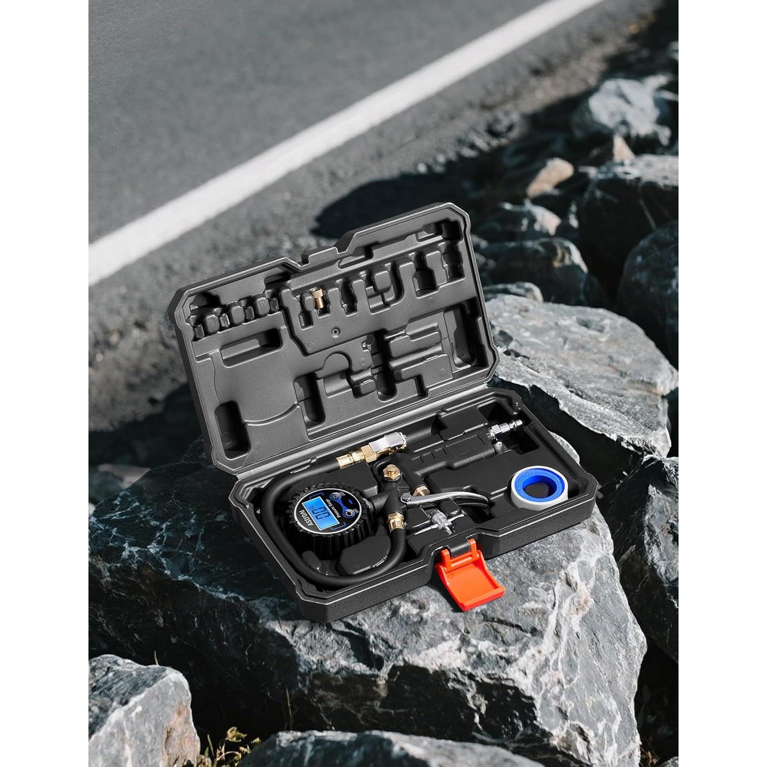 Medidor de Presión de Neumáticos Digital AstroAI con Inflador 3-250 PSI