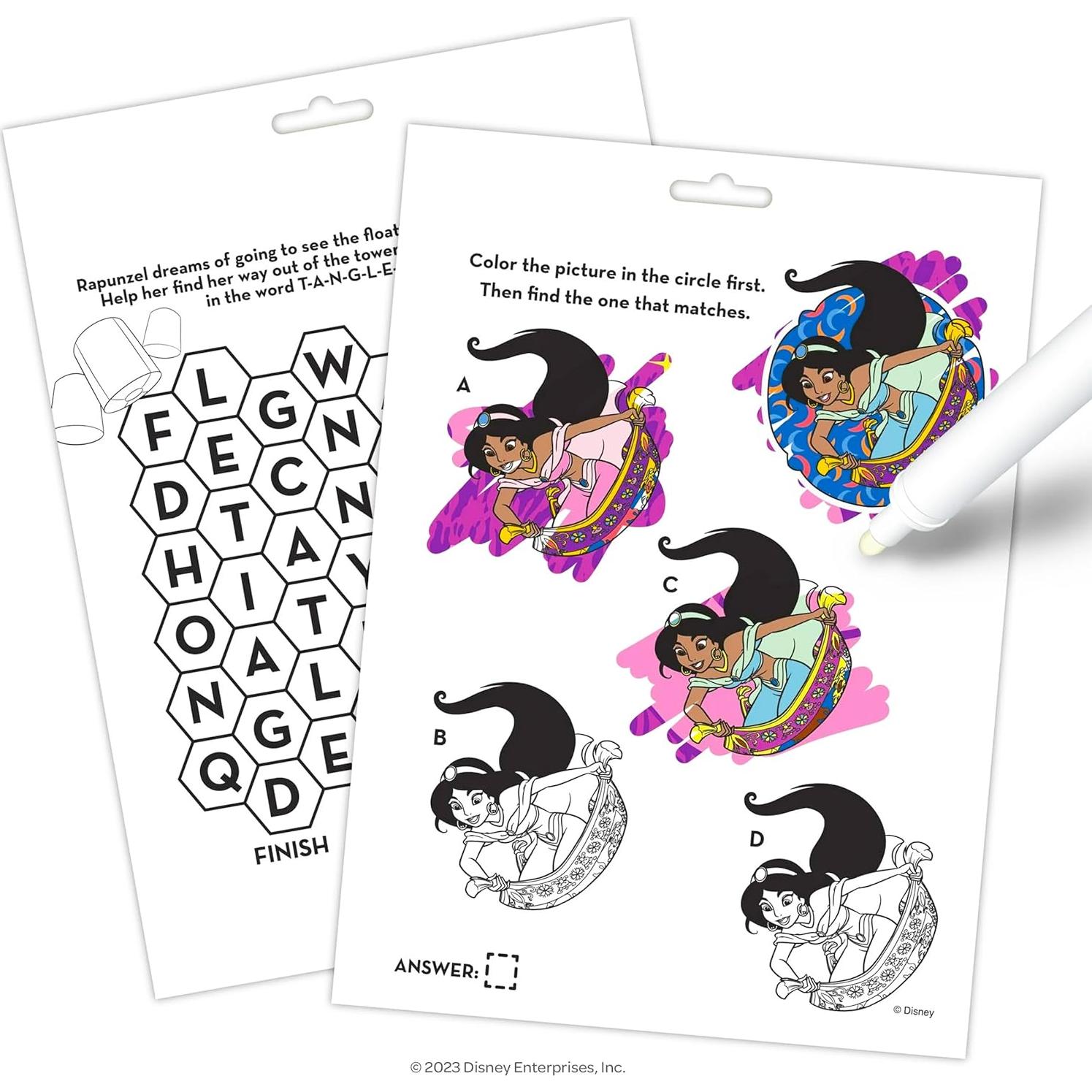 Conjunto de Libros para Colorear Disney Princesas y Frozen - 3 Piezas