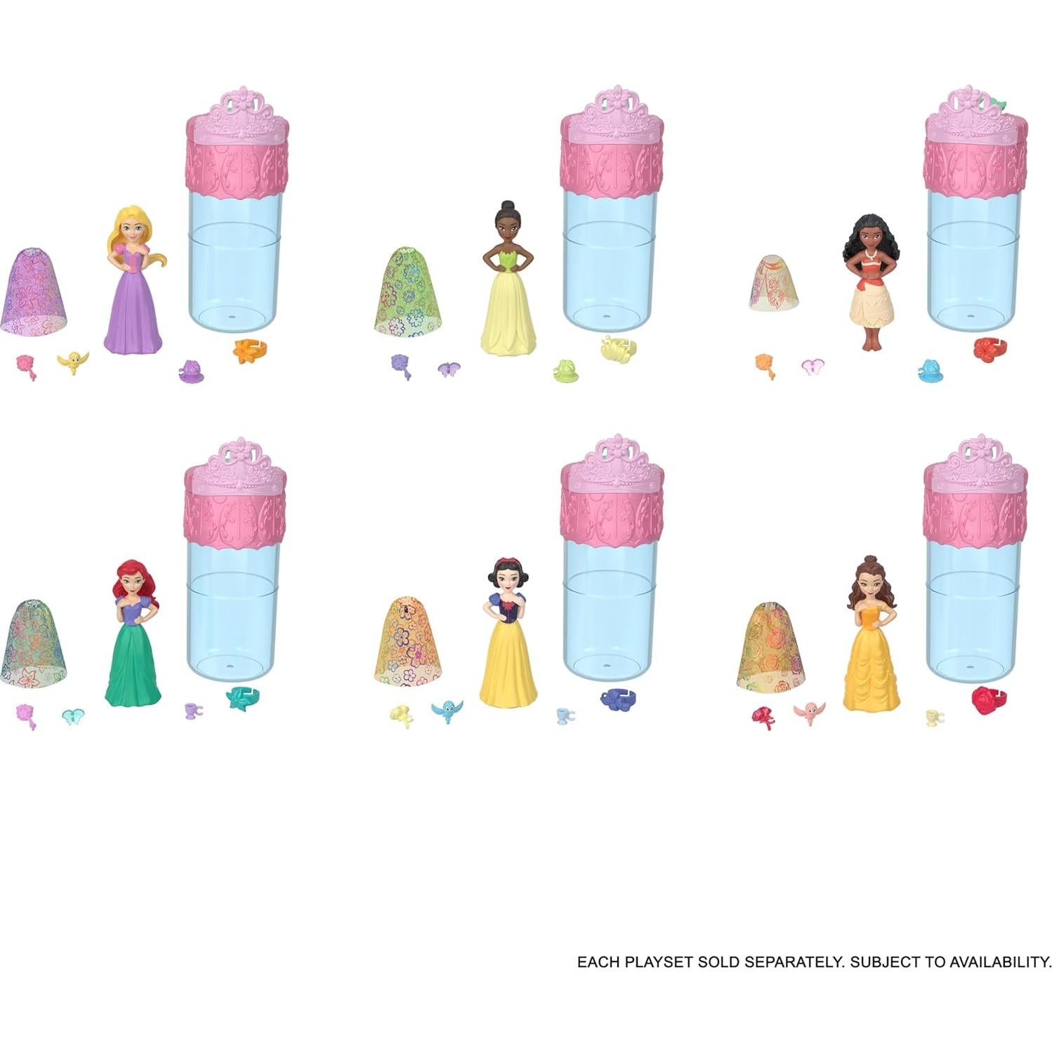 Muñeca Revelación de Color Real Disney Princess Mattel 9cm