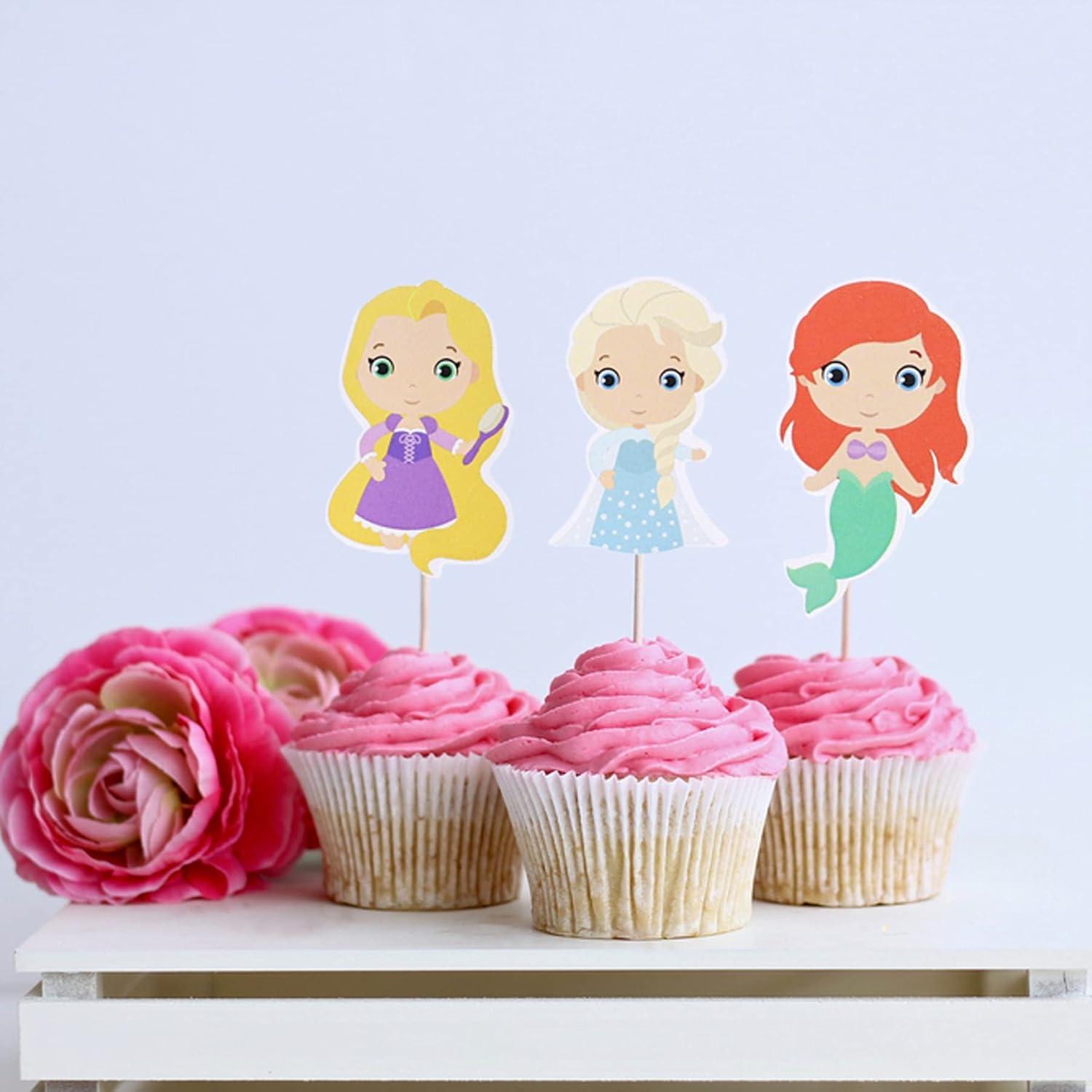 Decoraciones para Cupcakes de Princesa M-TASK, 20 Piezas
