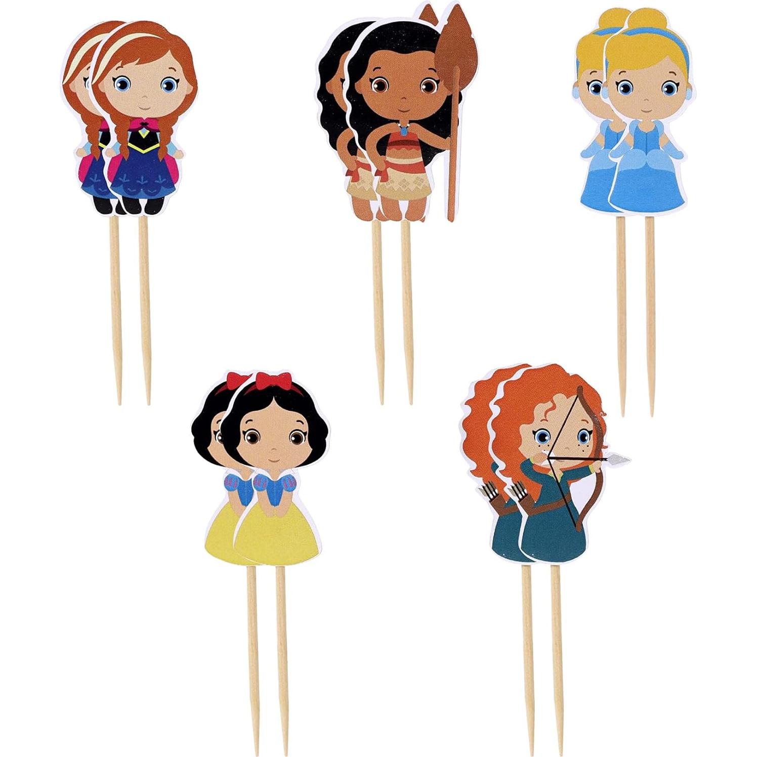 Decoraciones para Cupcakes de Princesa M-TASK, 20 Piezas